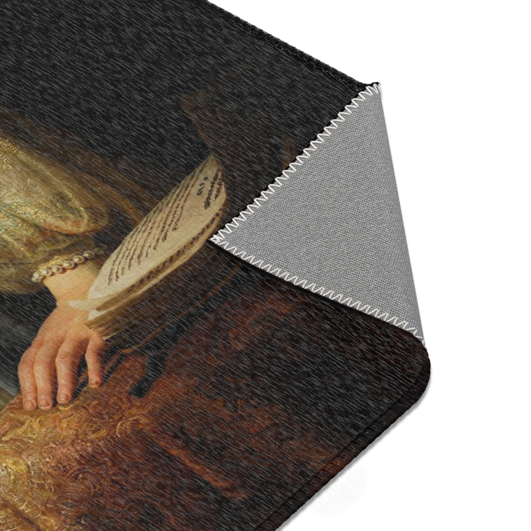 Judith at the Banquet of Holofernes (previously known as Artemisia), by Rembrandt, from Prado in Google Earth | Area Rug