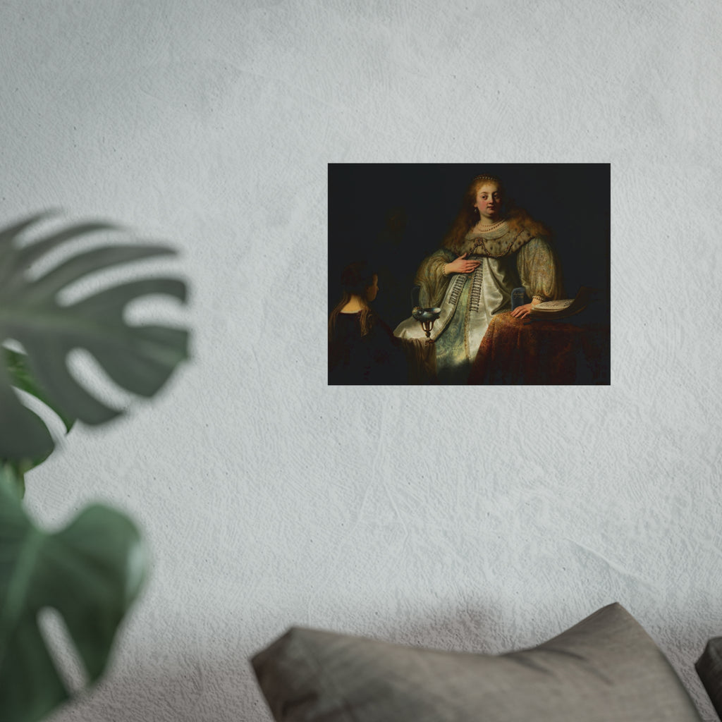 Judith at the Banquet of Holofernes (previously known as Artemisia), by Rembrandt, from Prado in Google Earth | Fine Art Poster