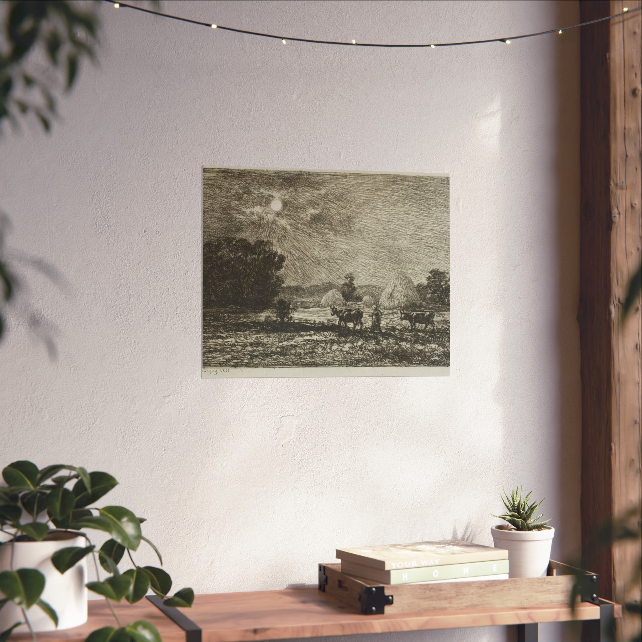 Charles François Daubigny - Moonlight at Valmondois | Fine Art Poster
