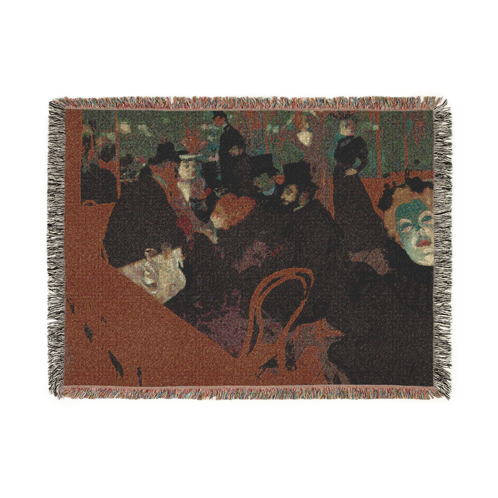 Henri de Toulouse-Lautrec - At the Moulin Rouge | Woven Tapestry Blanket