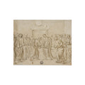 Style of Nicolas Poussin - The Incredulity of Saint Thomas (recto); Sketches of Figures (verso) | Fine Art Poster