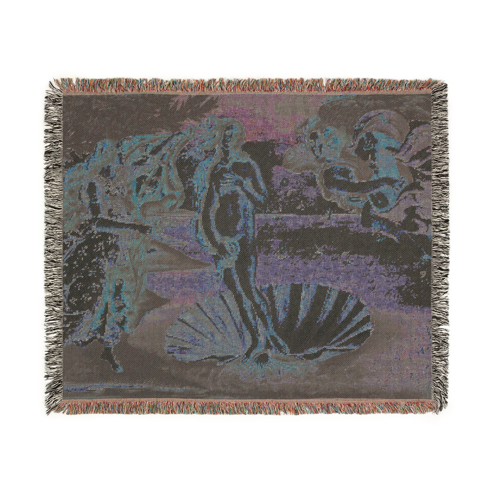 Sandro Botticelli - La nascita di Venere - Google Art Project - edited | Woven Tapestry Blanket