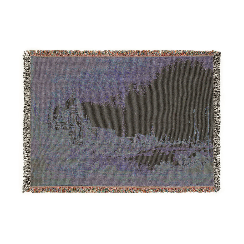 Imitator of Francesco Guardi - Bacino di San Marco with the Dogana del Mare and Santa Maria della Salute | Woven Tapestry Blanket