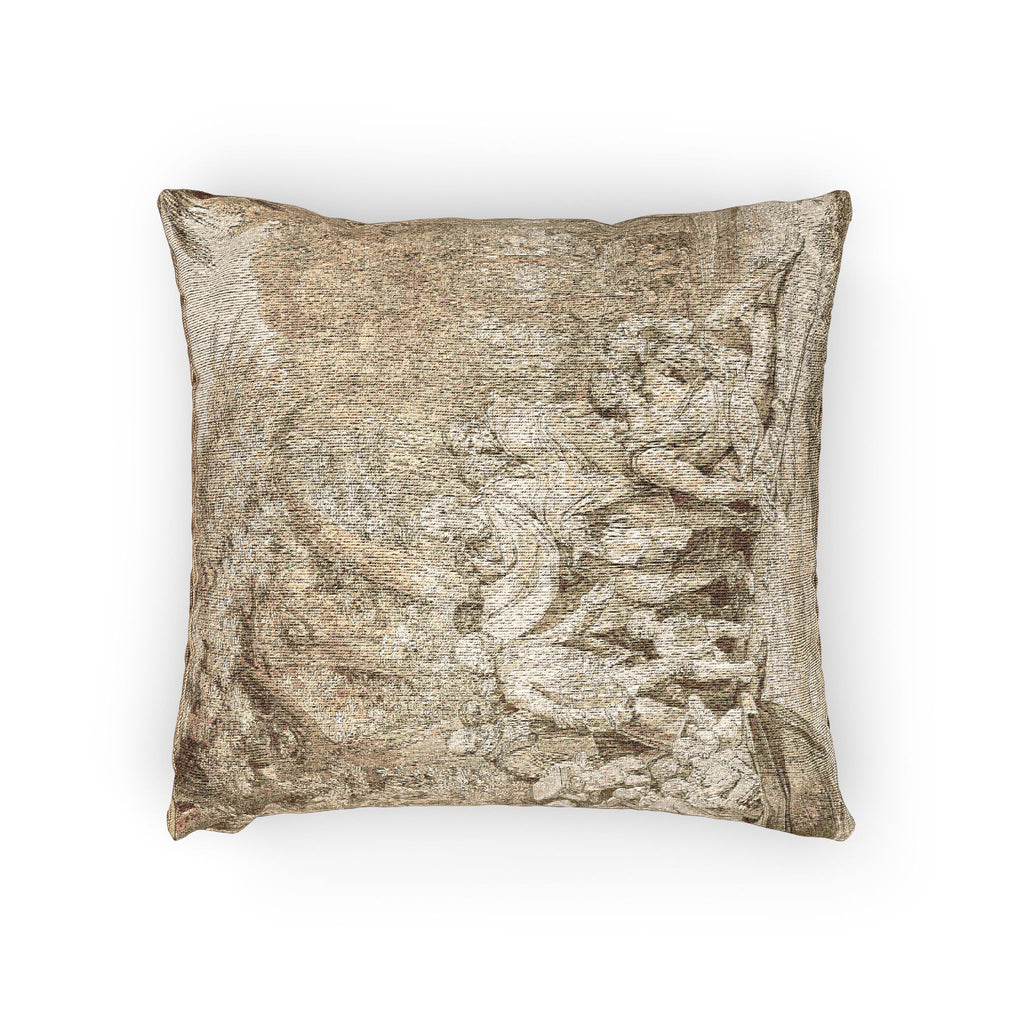 Jean Michel Moreau - The Arrival of Jean-Jacques Rousseau to the Champs-Élysées | Woven Pillow