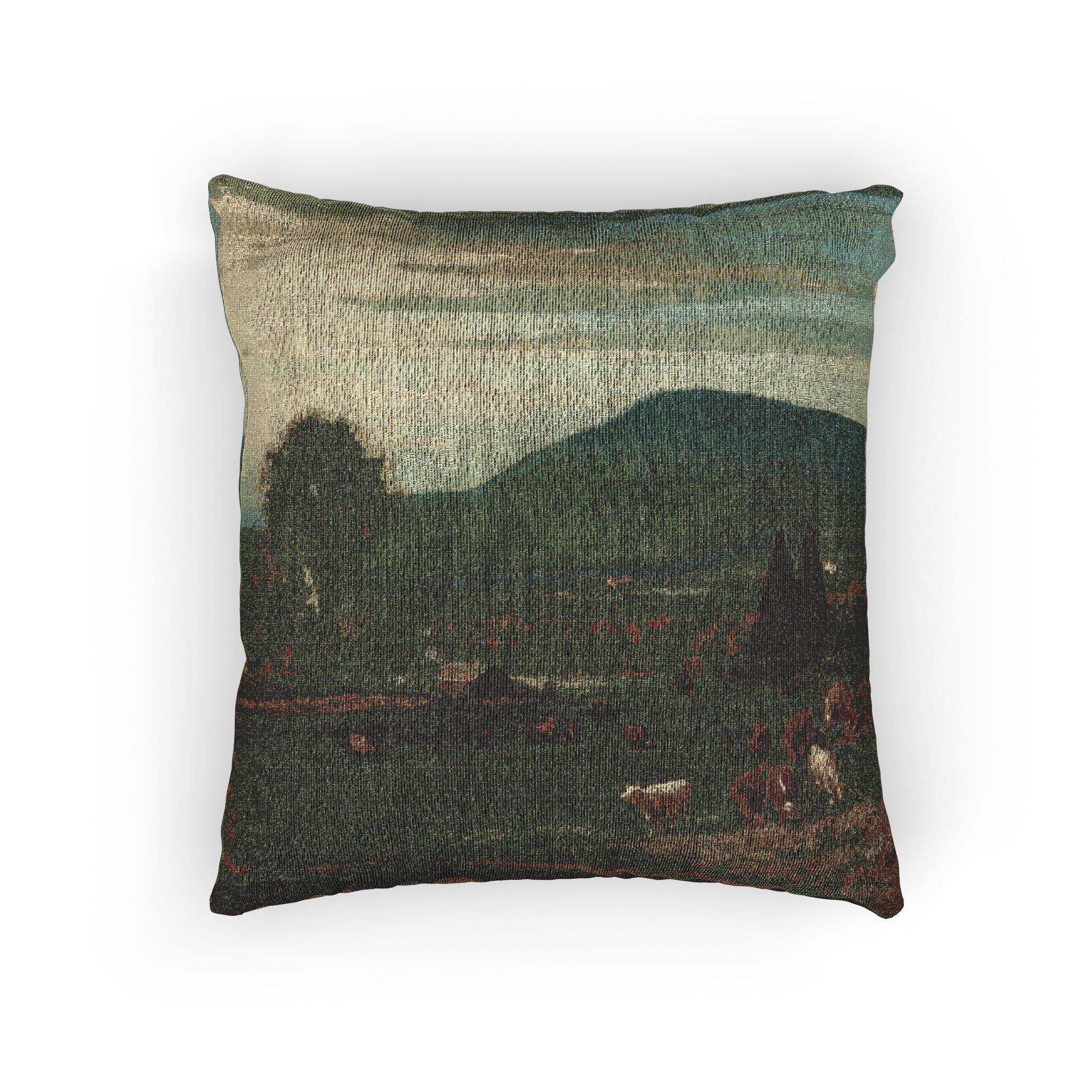 George Inness - Summer in the Catskills | Woven Pillow