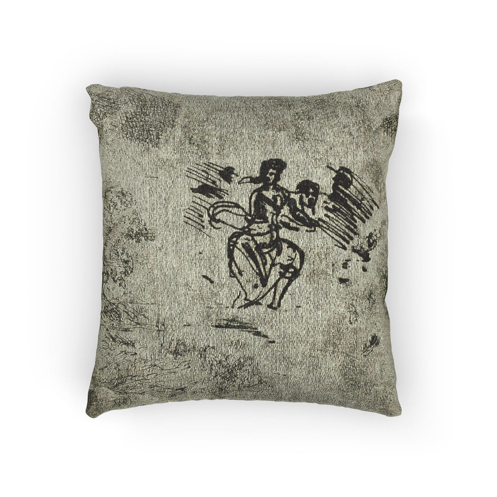 Claude Lorrain - Seated Woman and Other Sketches | Woven Pillow