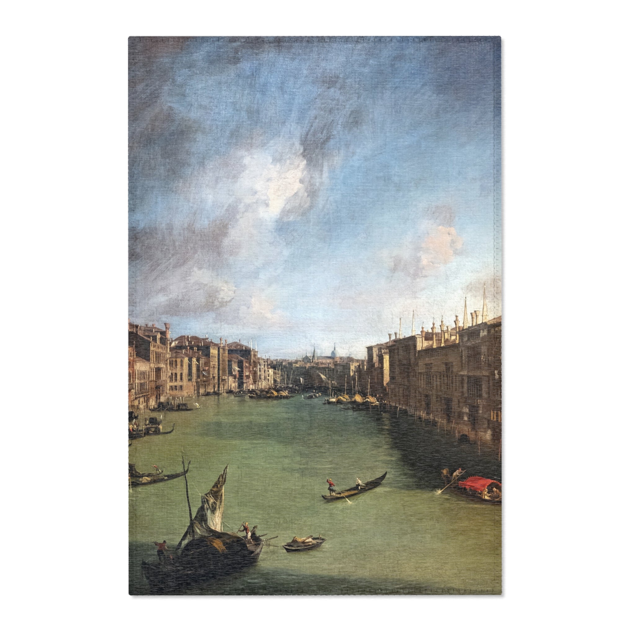 Ca' Rezzonico - Canal Grande da Palazzo Balbi a Rialto C.1722 - Canaletto | Area Rug