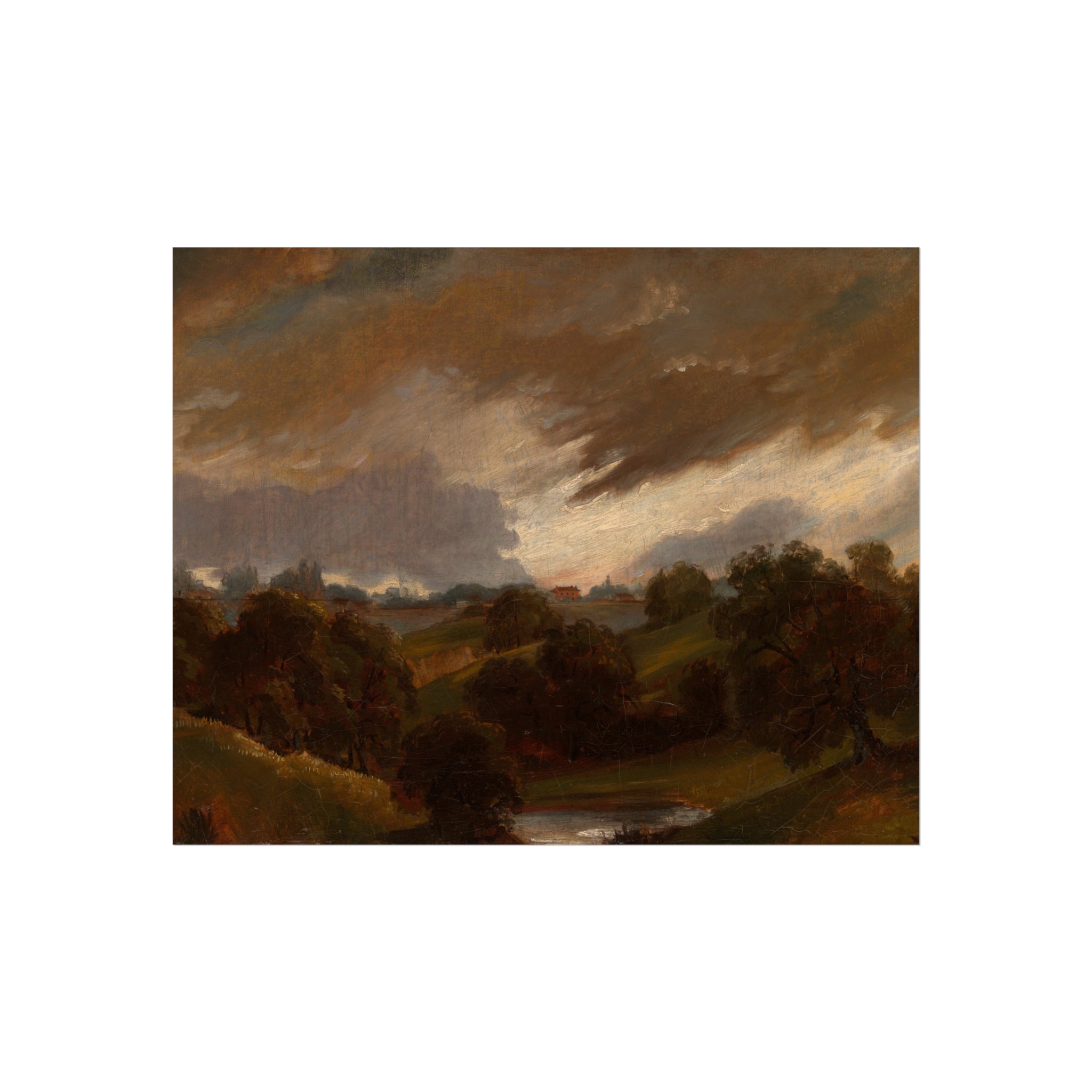 Hampstead, Stormy Sky After John Constable Fine Art Poster