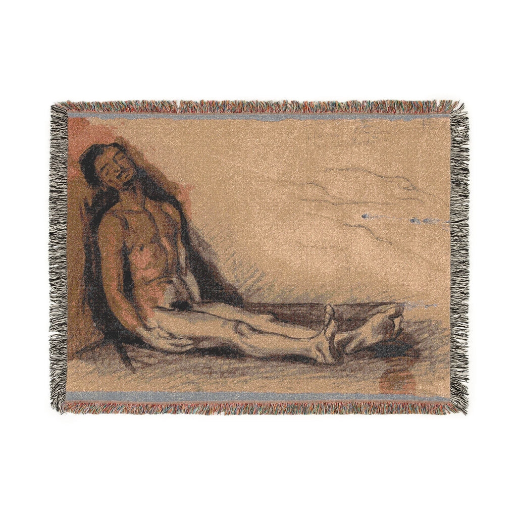 Paul Cezanne - Study for L'Autopsie | Woven Tapestry Blanket