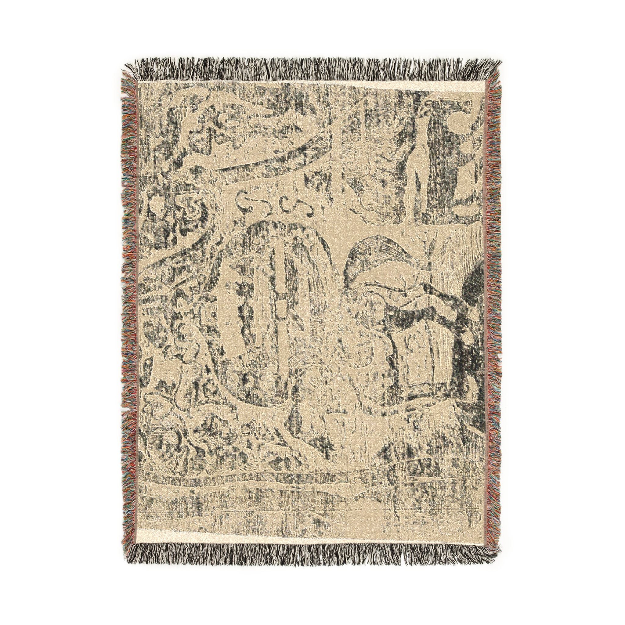 Paul Gauguin - Horse, with Other Animals and Ornaments | Woven Tapestry Blanket