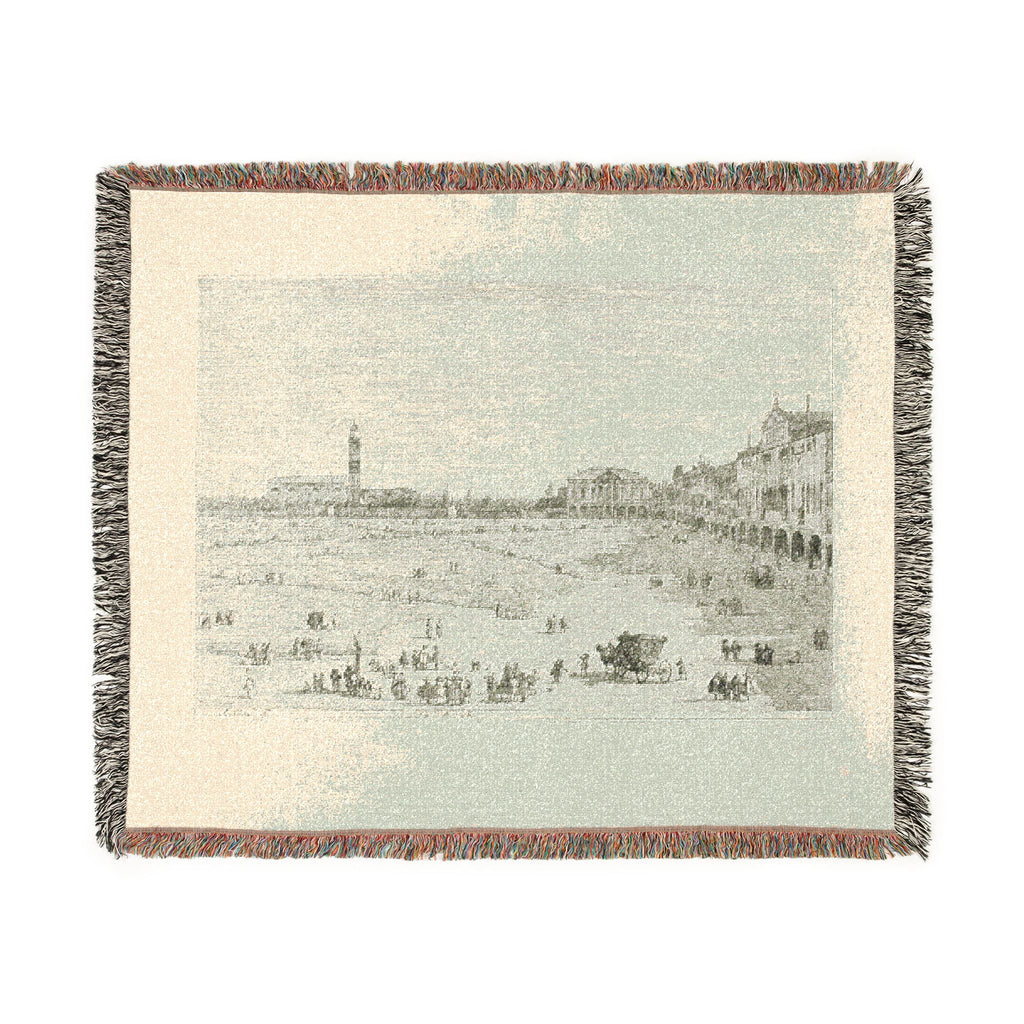 Canaletto - Prà della Valle, from Vedute | Woven Tapestry Blanket