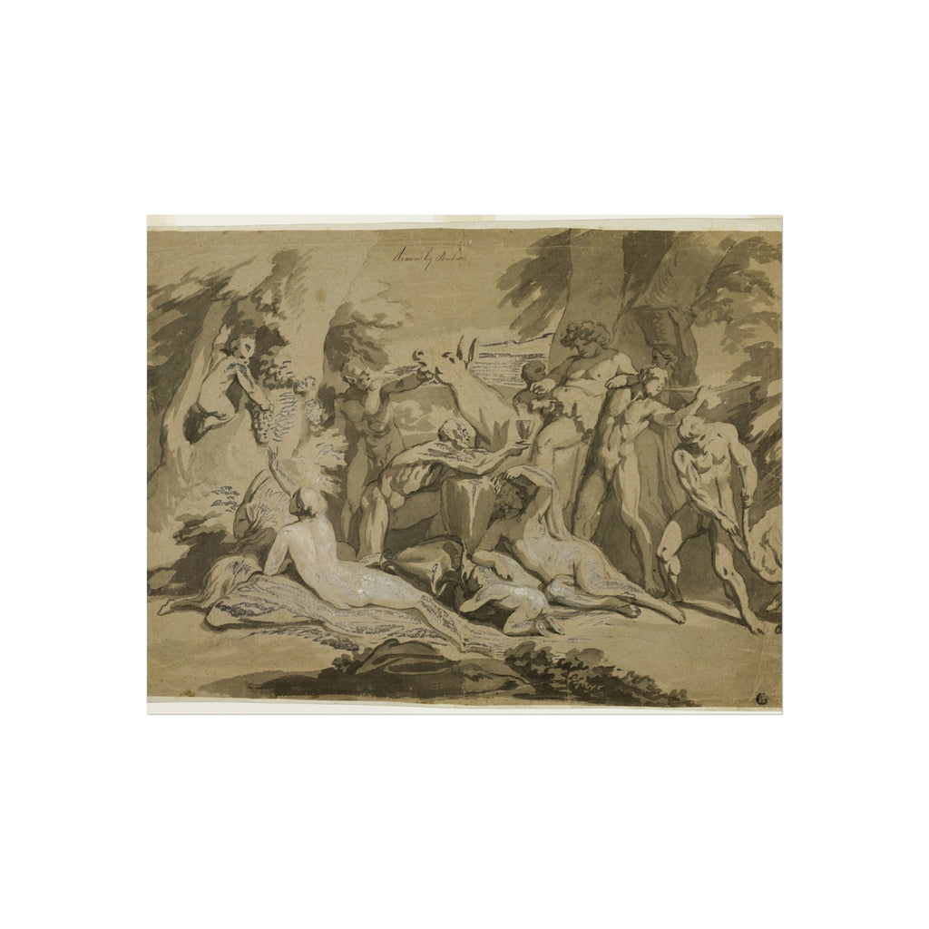 Nicolas Poussin - Drunken Silenus Satyr and Nymphs | Fine Art Poster