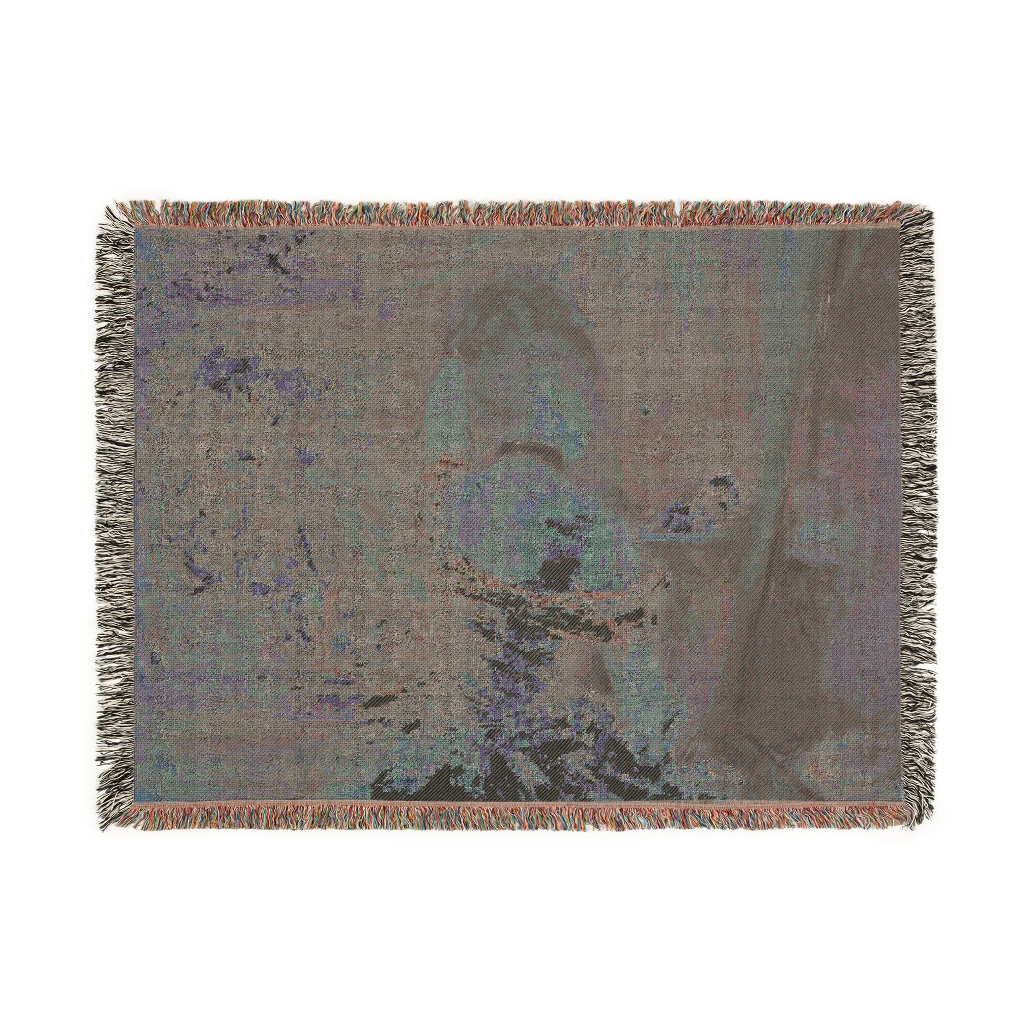 Berthe Morisot - Woman at Her Toilette | Woven Tapestry Blanket