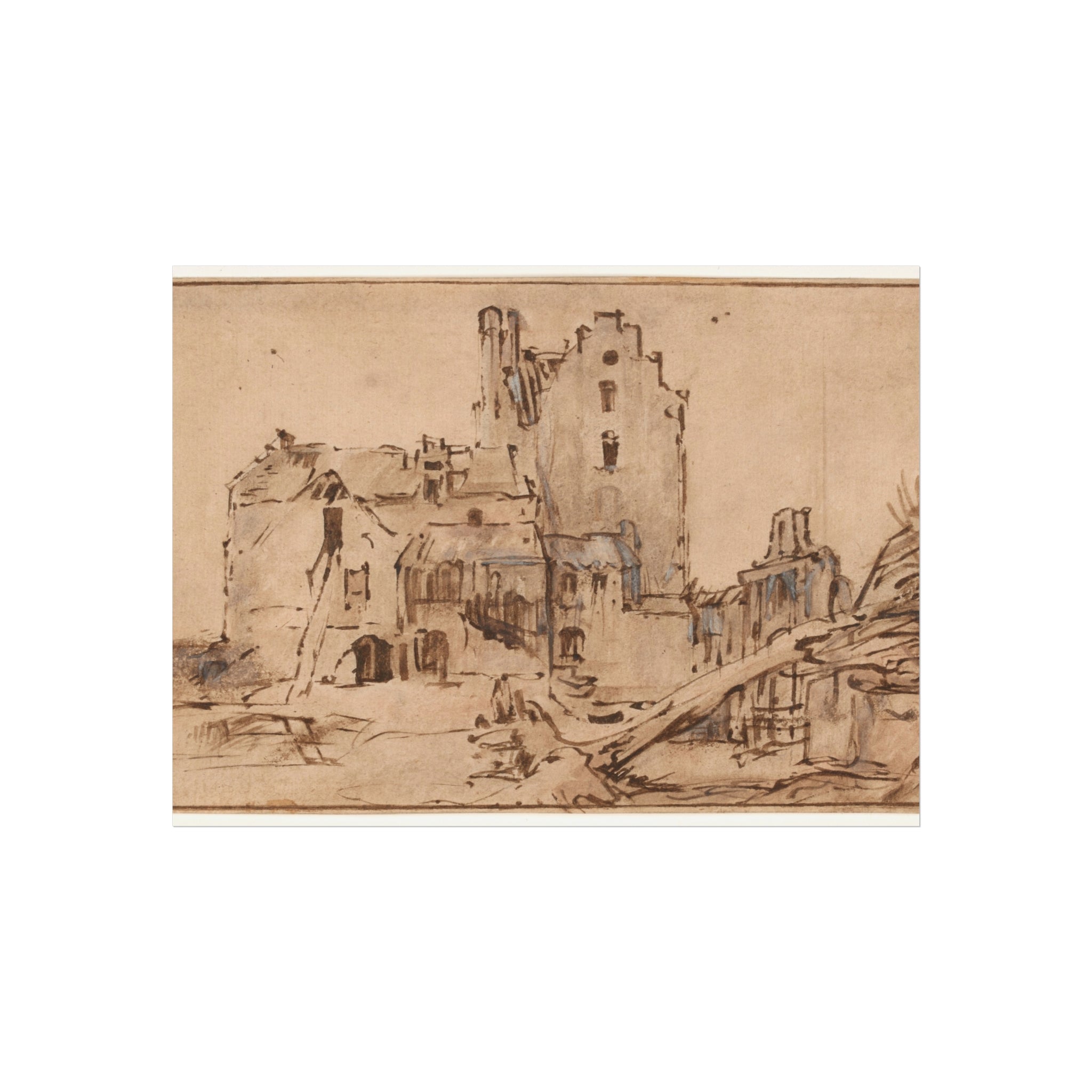 Rembrandt van Rijn - Kostverloren Castle in Decay | Fine Art Poster