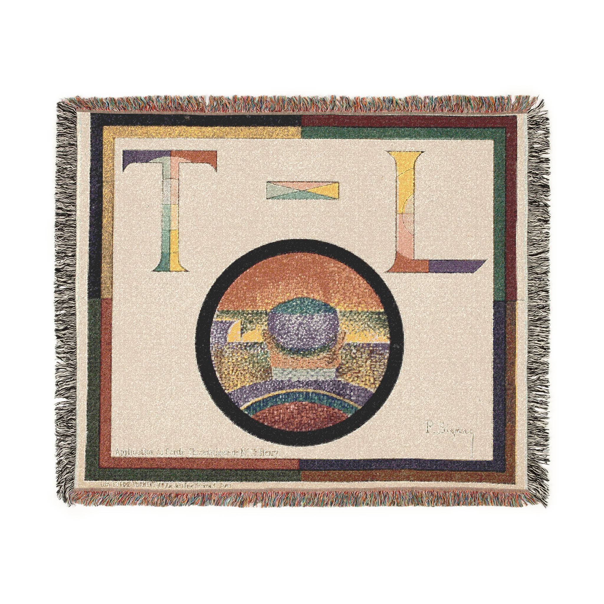 Paul Signac - Chromatic Circle | Woven Tapestry Blanket