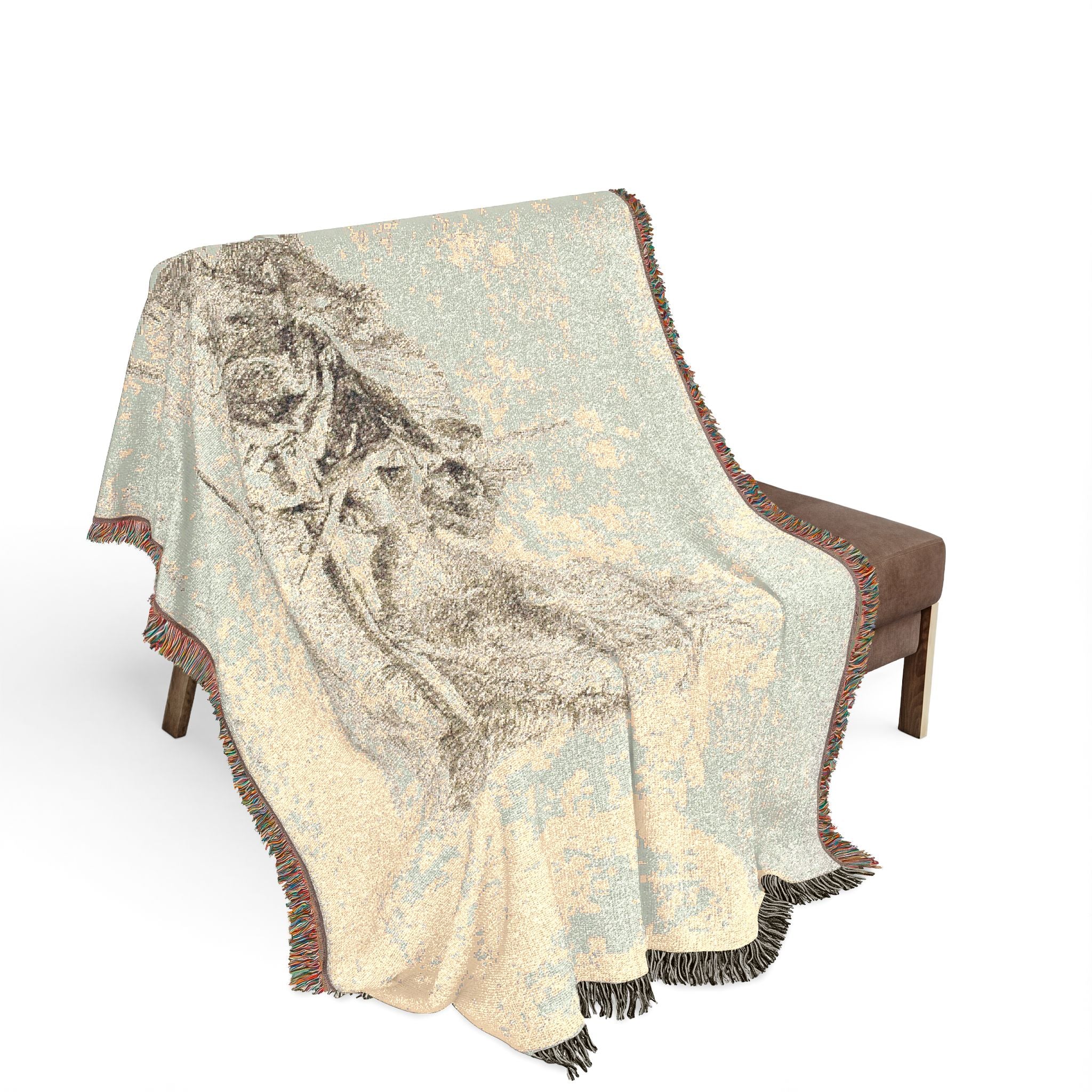 Giovanni Battista Tiepolo - Two Soldiers and Two Women, from Capricci | Woven Tapestry Blanket