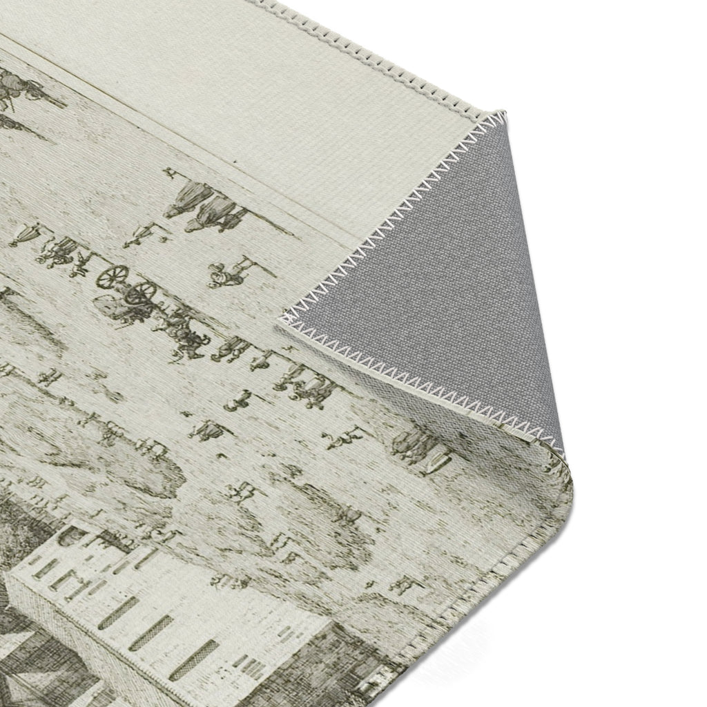Canaletto - S. Giustina in prà della Vale, from Vedute | Area Rug
