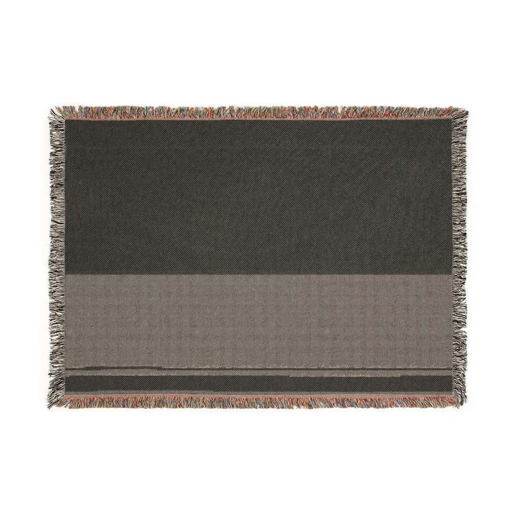 Grove Throw — Warm White · Olive · Sand