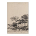 Rembrandt van Rijn - A Cottage with White Paling | Area Rug