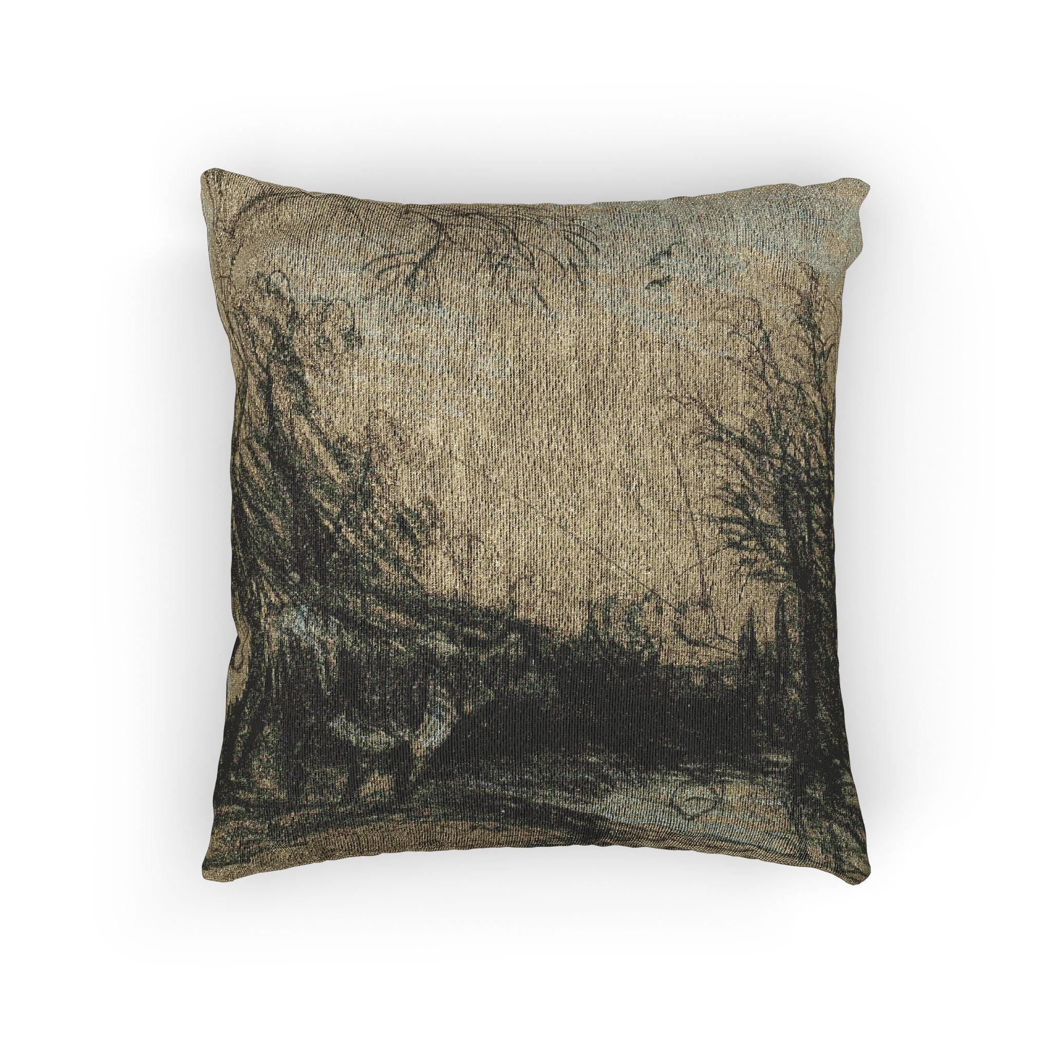 John Constable - Landscape with Cows | Woven Pillow