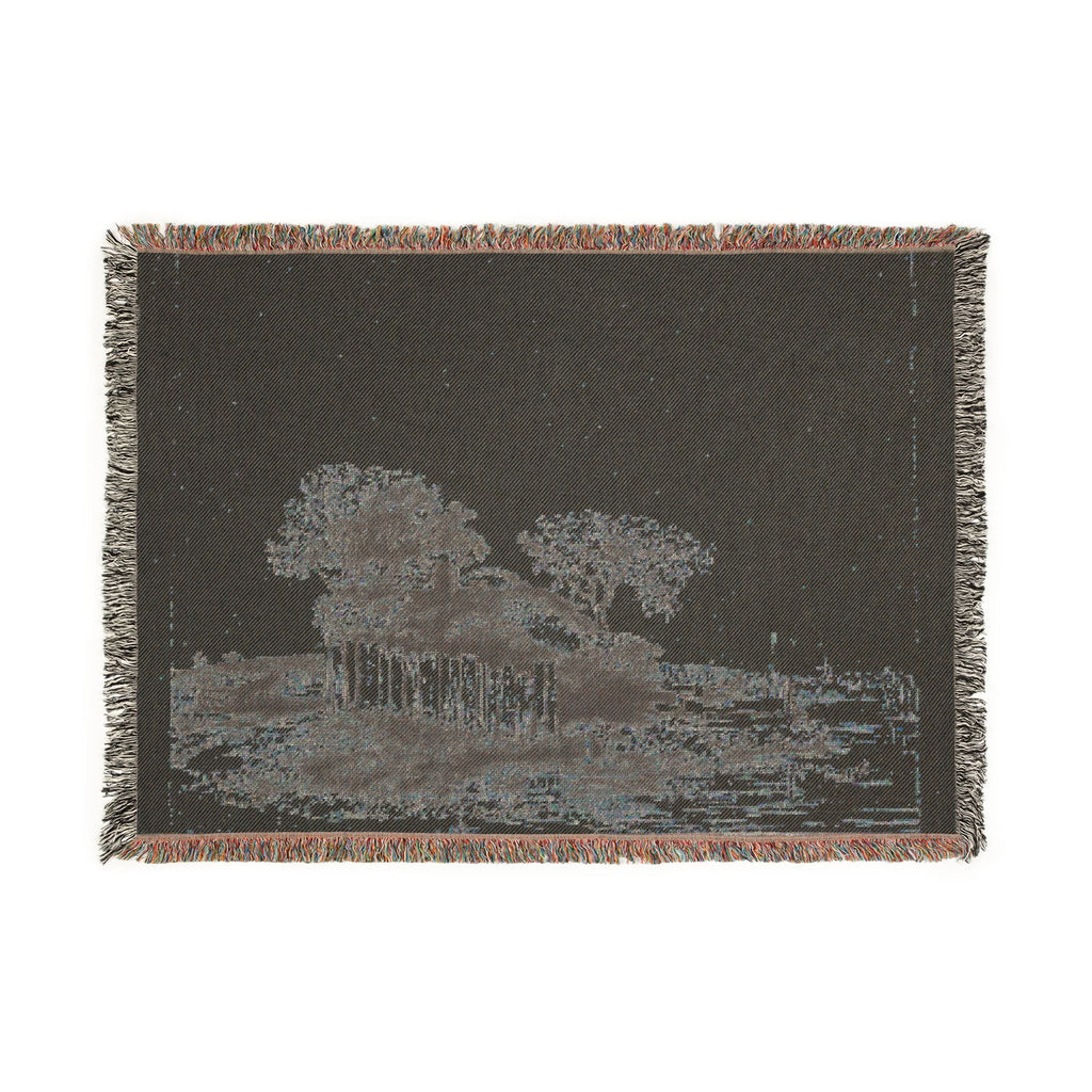 Rembrandt van Rijn - A Cottage with White Paling | Woven Tapestry Blanket