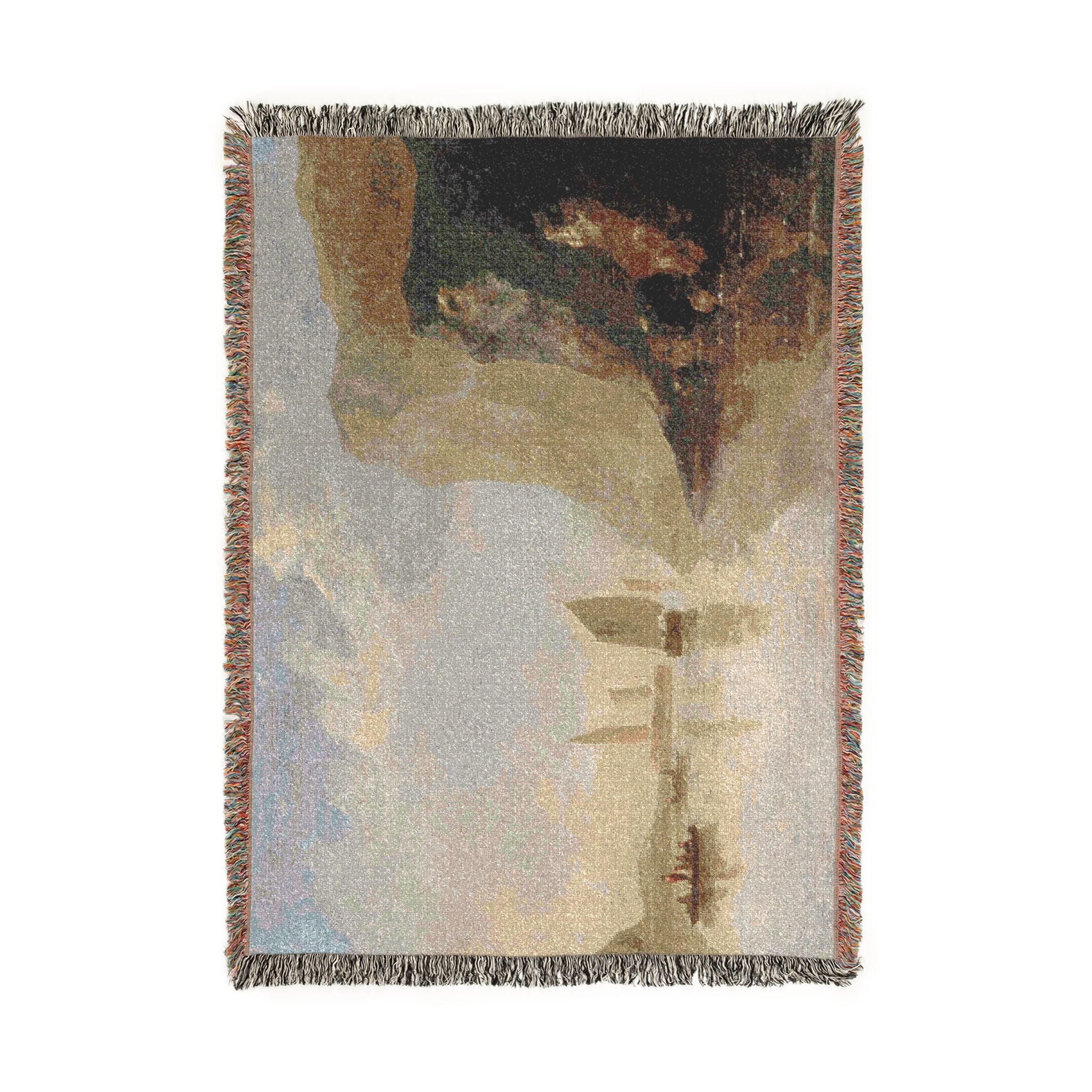 Aelbert Cuyp - View on the Rhine 61 cuyp 6608 | Woven Tapestry Blanket