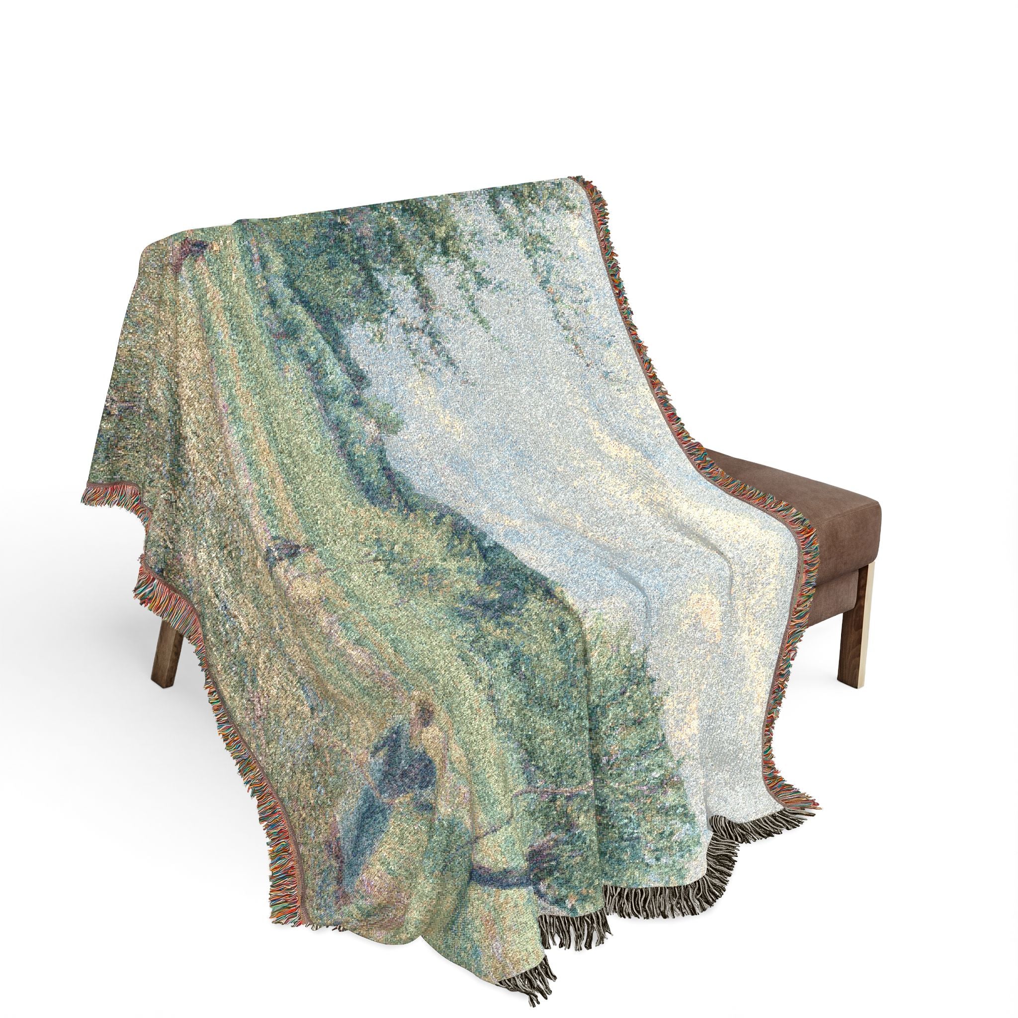 Haymaking at Éragny Camille Pissarro Tapestry Blanket