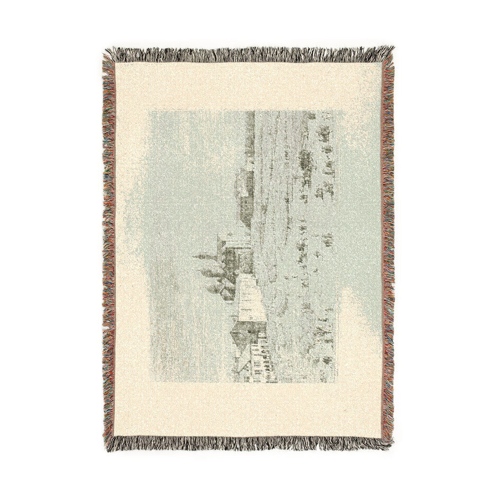 Canaletto - S. Giustina in prà della Vale, from Vedute | Woven Tapestry Blanket