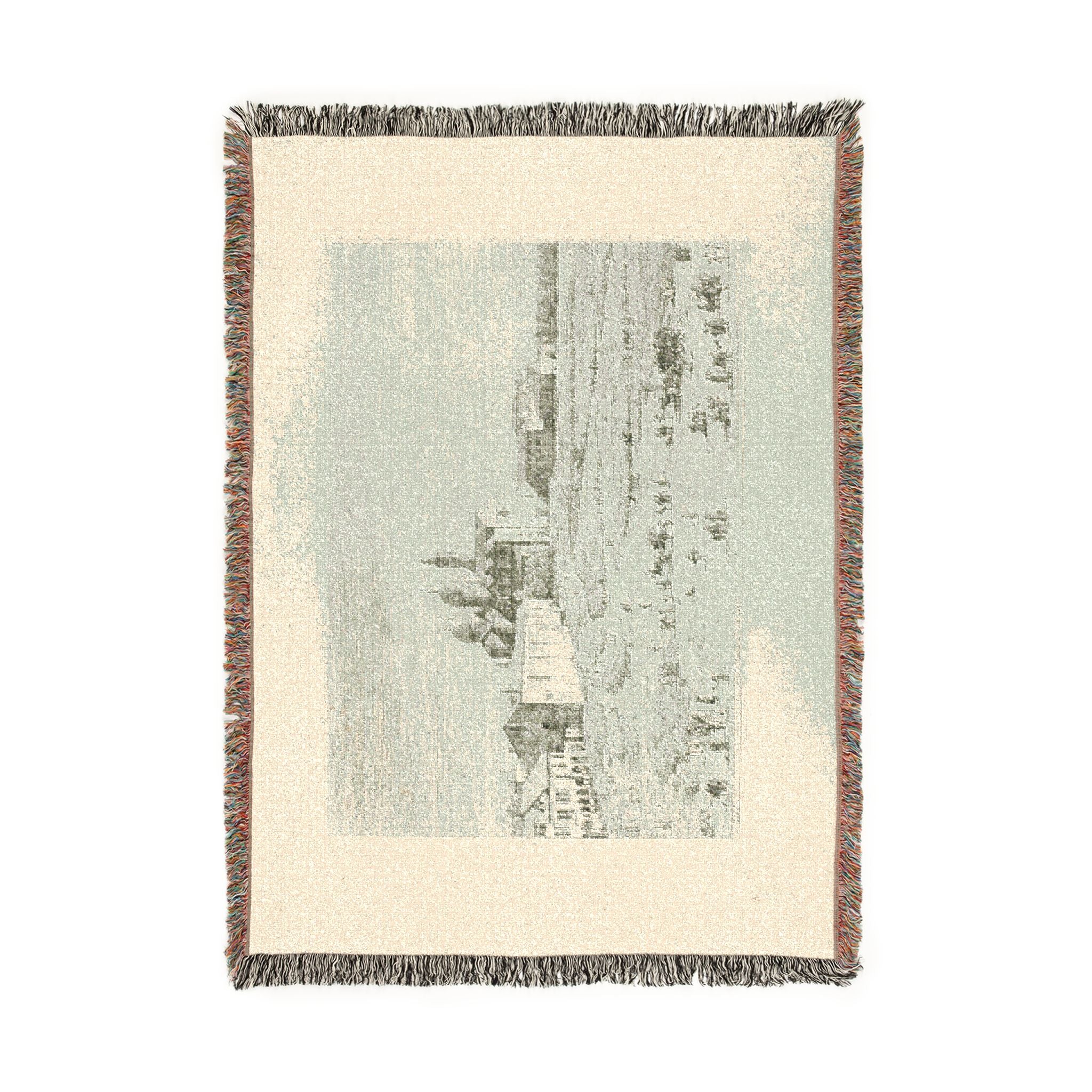 Canaletto - S. Giustina in prà della Vale, from Vedute | Woven Tapestry Blanket