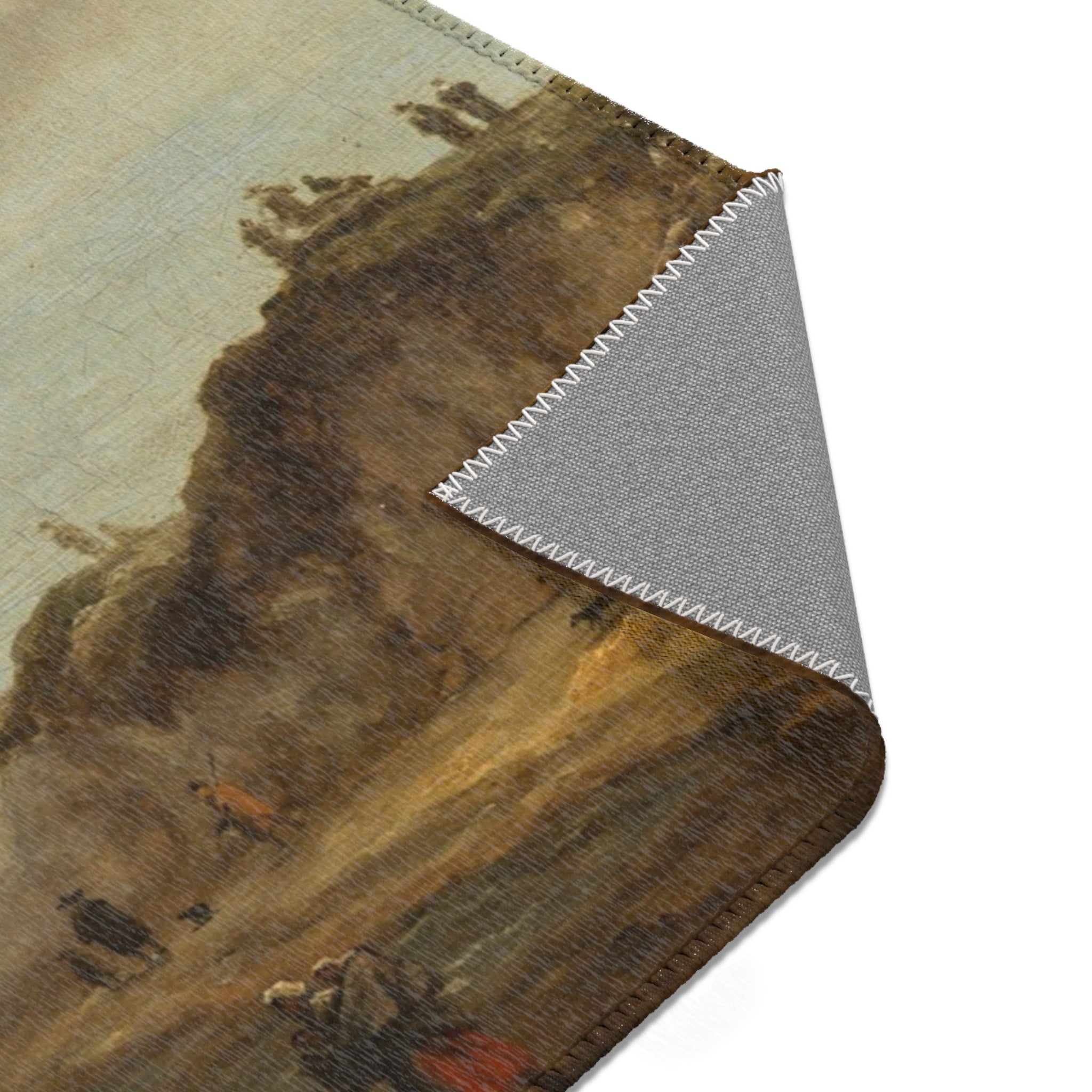 Naar Jacob van Ruisdael - Beach View - 154 - Mauritshuis | Area Rug