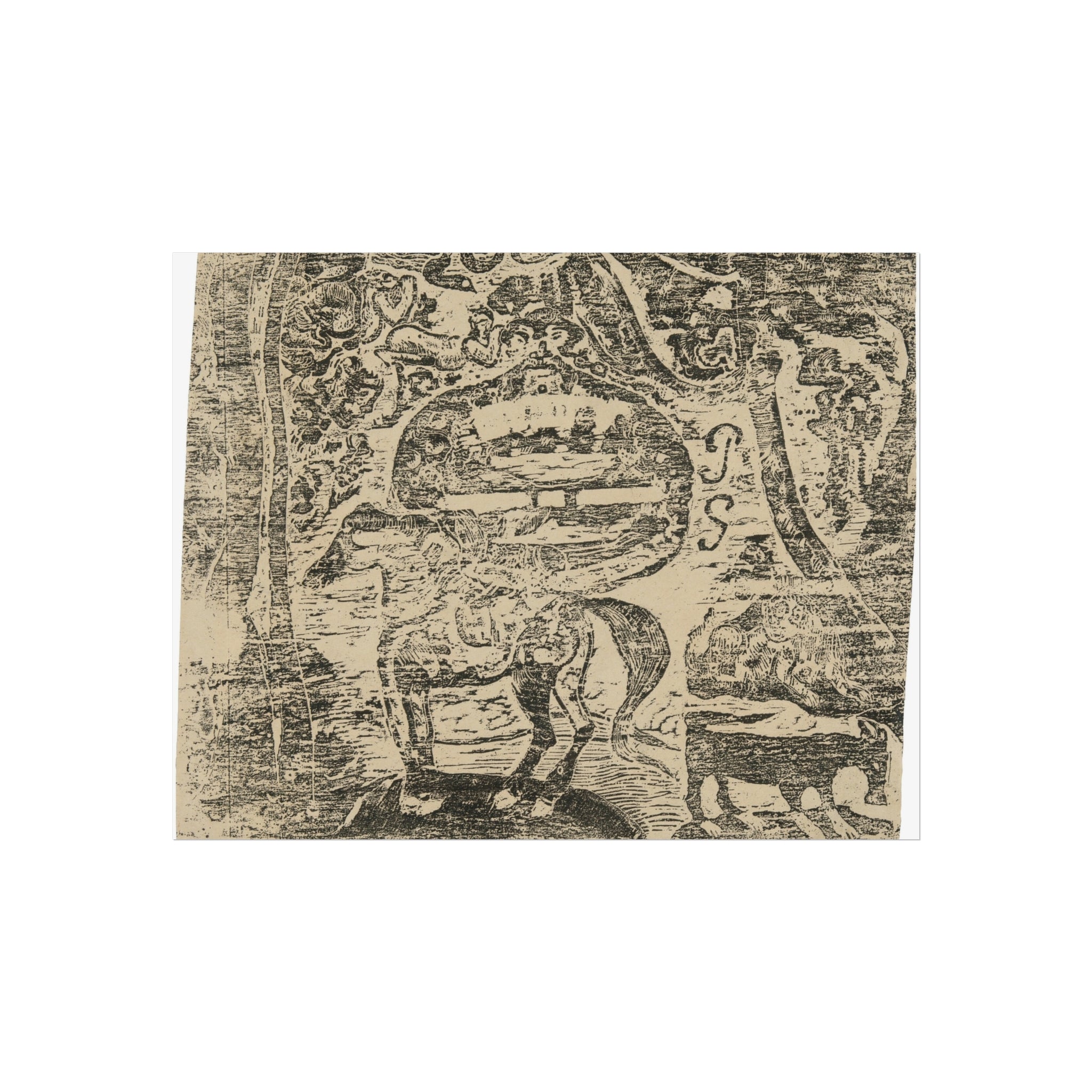 Paul Gauguin - Horse, with Other Animals and Ornaments | Fine Art Poster