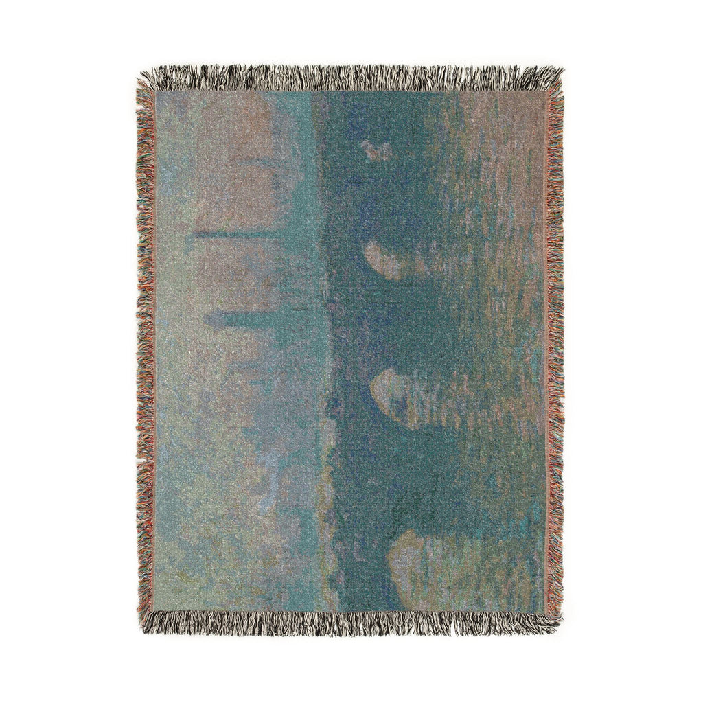 Claude Monet - Waterloo Bridge, Gray Weather | Woven Tapestry Blanket