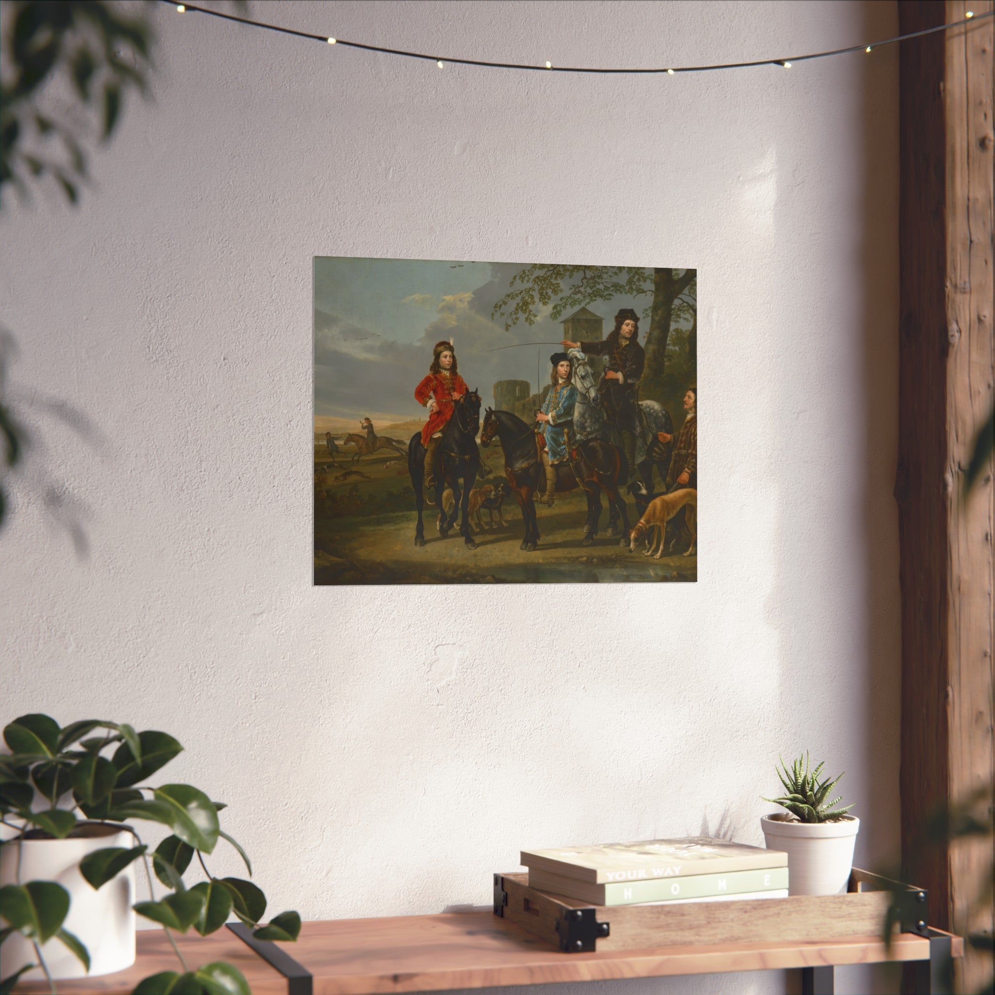 Equestrian Portrait of Cornelis (1639–1680) and Michiel Pompe van Meerdervoort (1638–1653) with Their Tutor and Coachman | Fine Art Poster