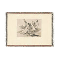 Francisco José de Goya y Lucientes - A Heroic Feat! With Dead Men!, plate 39 from The Disasters of War | Woven Tapestry Blanket