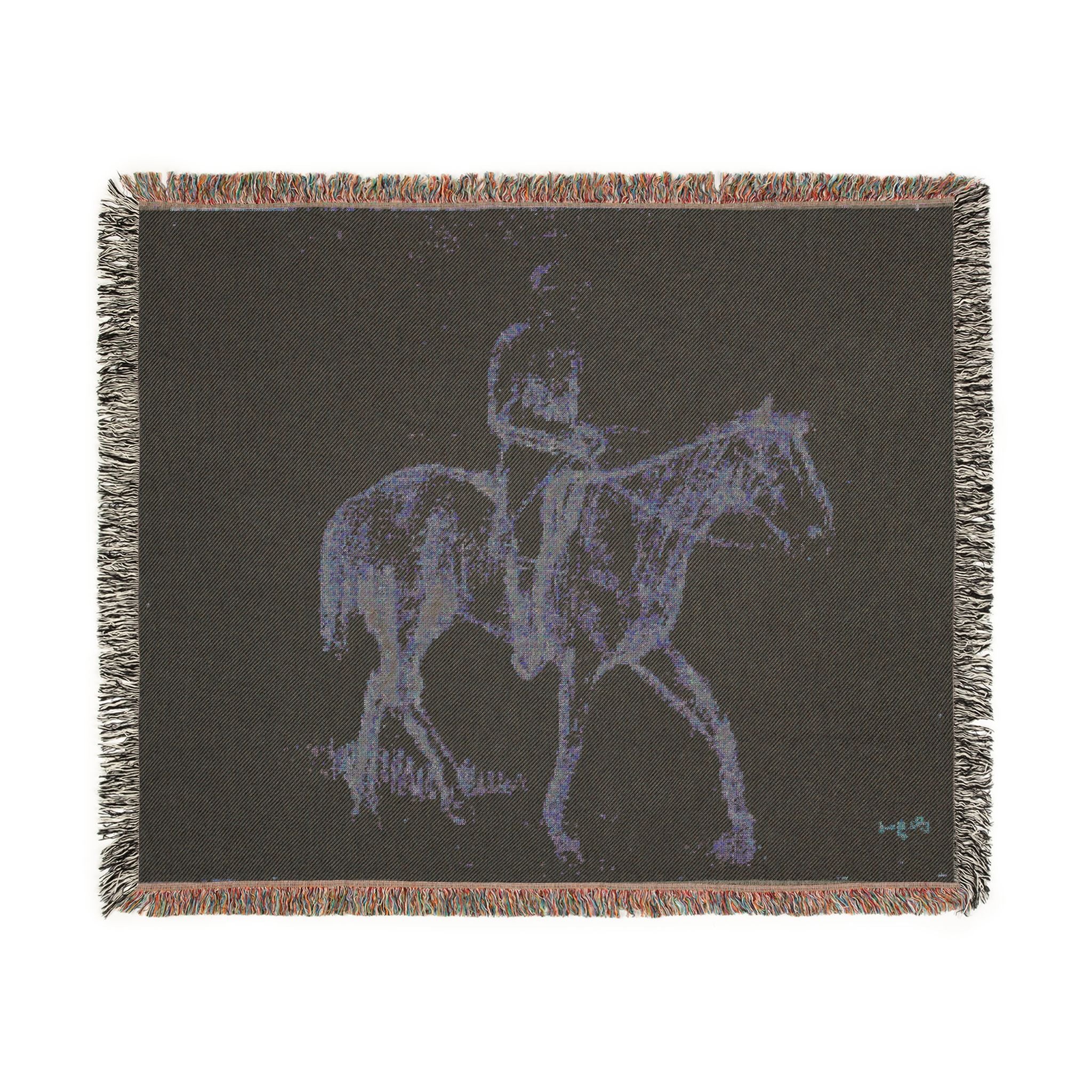 Hilaire Germain Edgar Degas - Horse and Rider | Woven Tapestry Blanket