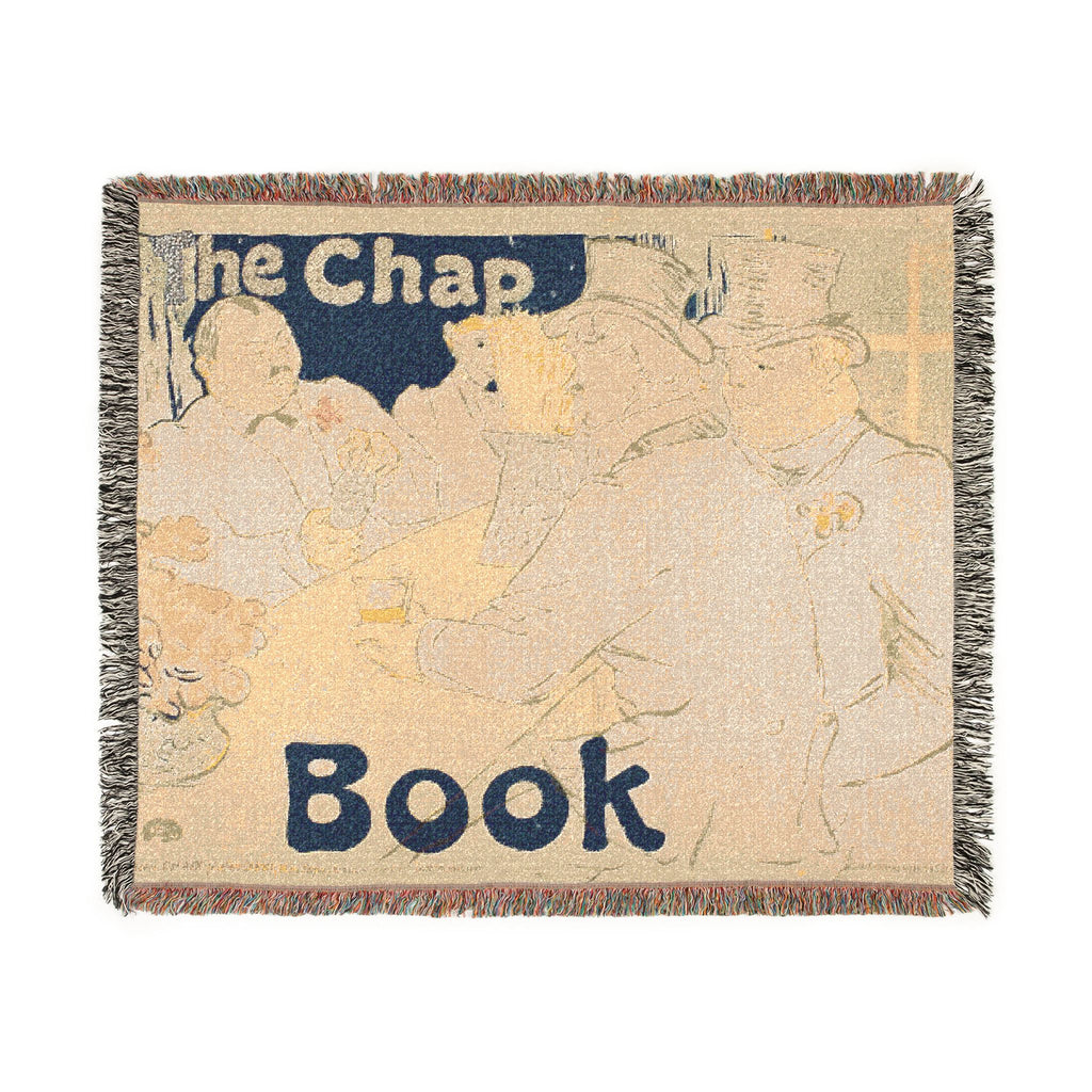 Henri de Toulouse-Lautrec - Irish and American Bar, Rue Royale—The Chap Book | Woven Tapestry Blanket