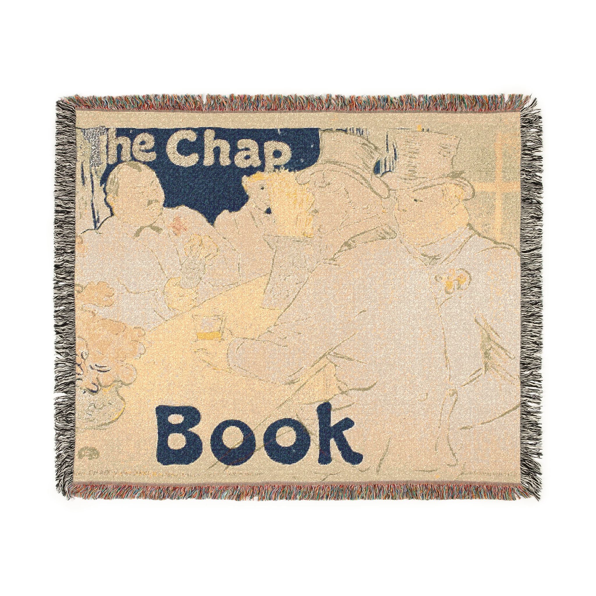 Henri de Toulouse-Lautrec - Irish and American Bar, Rue Royale—The Chap Book | Woven Tapestry Blanket