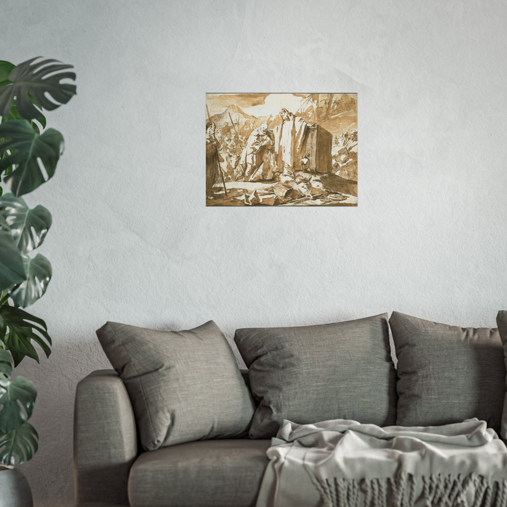 Giovanni Battista Tiepolo - The Meeting of Abraham and Melchizedek | Fine Art Poster