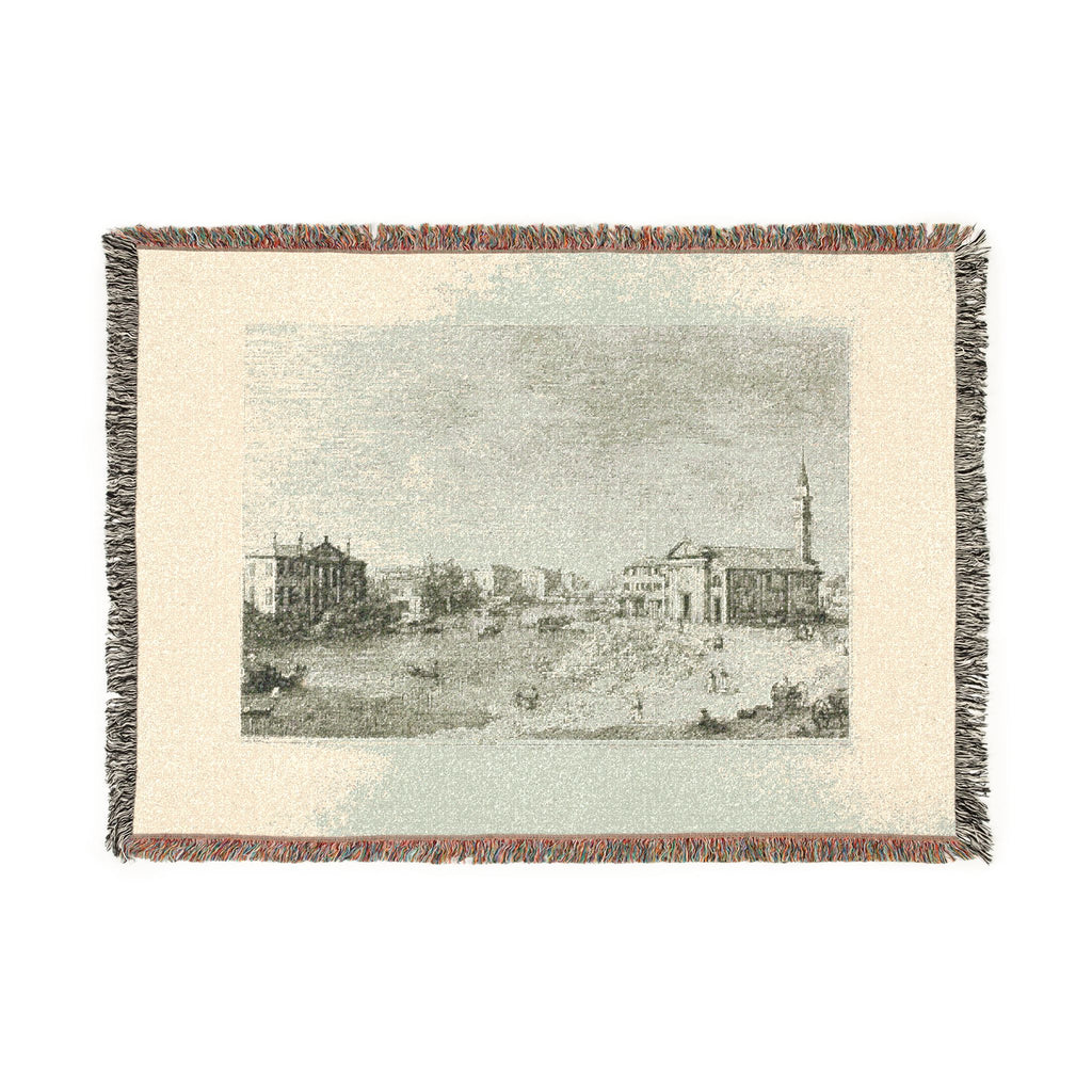 Canaletto - Al Dolo, from Vedute | Woven Tapestry Blanket