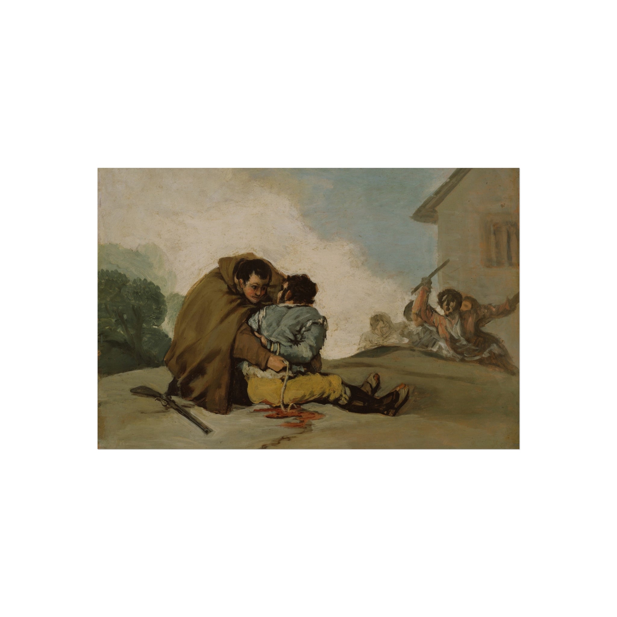 Francisco José de Goya y Lucientes - Friar Pedro Binds El Maragato with a Rope | Fine Art Poster