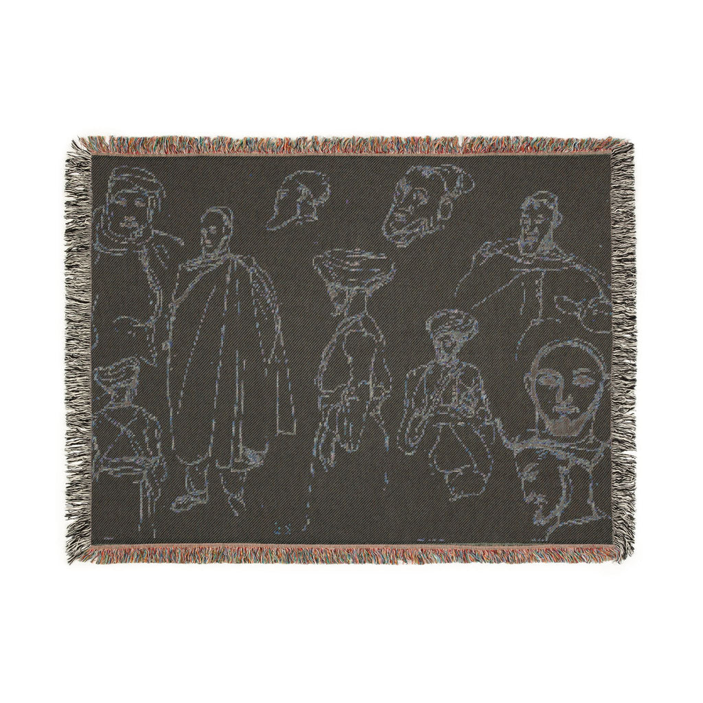 Eugène Delacroix - Sketches of Algerian Men | Woven Tapestry Blanket