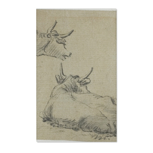 Aelbert Cuyp - Three Sketches of Cows | Area Rug