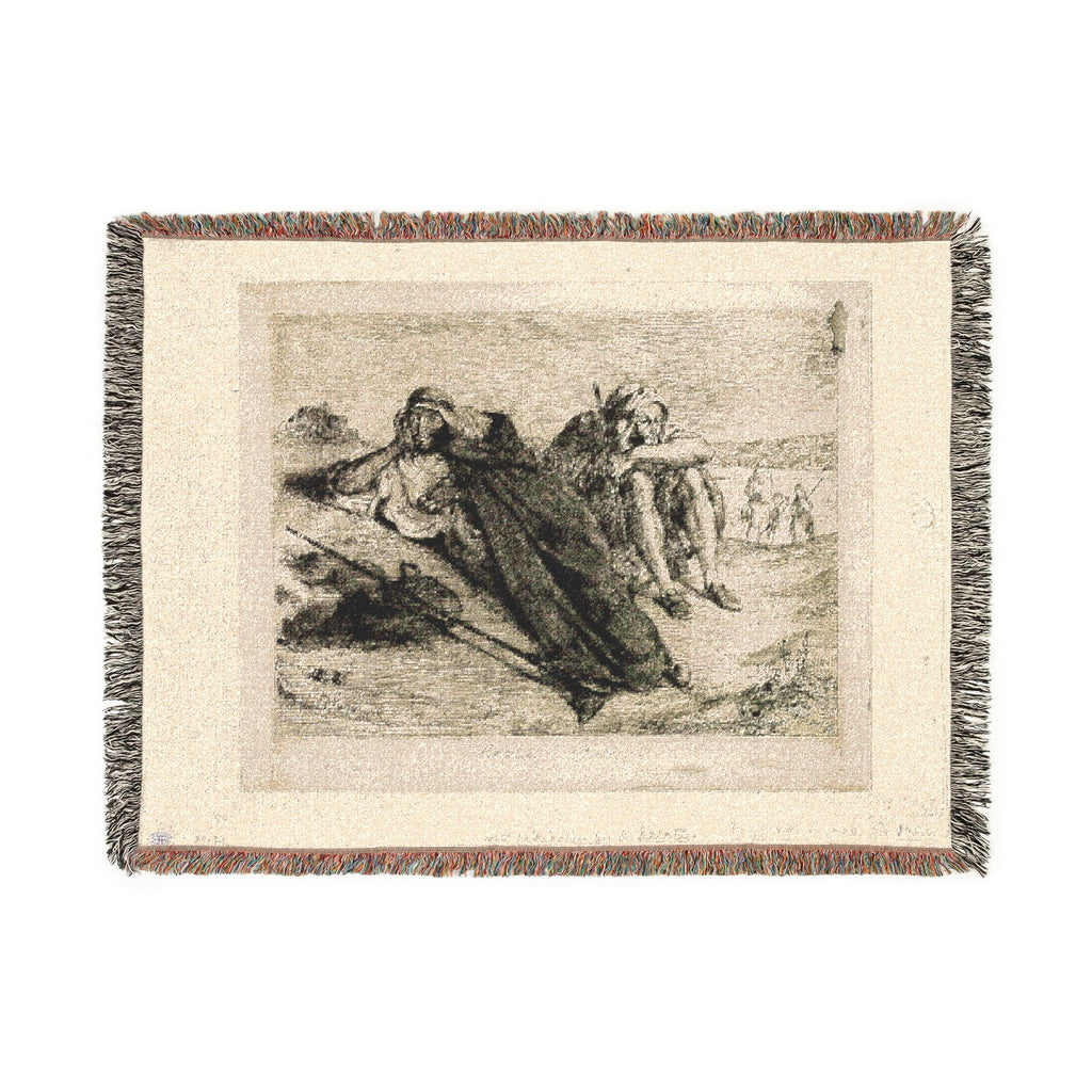 Eugène Delacroix - Arabs of Oran | Woven Tapestry Blanket