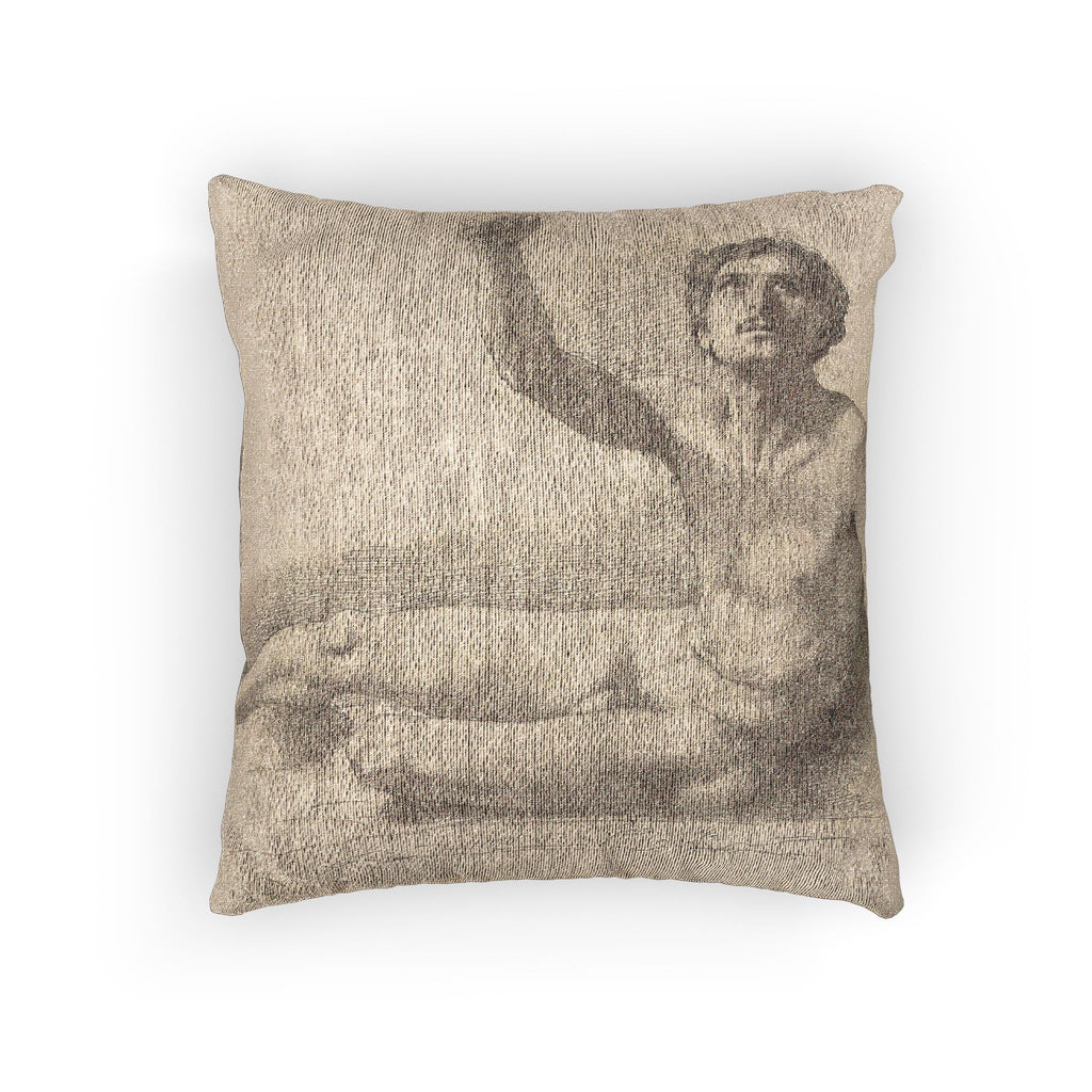 Hilaire Germain Edgar Degas - Study of a Male Nude | Woven Pillow
