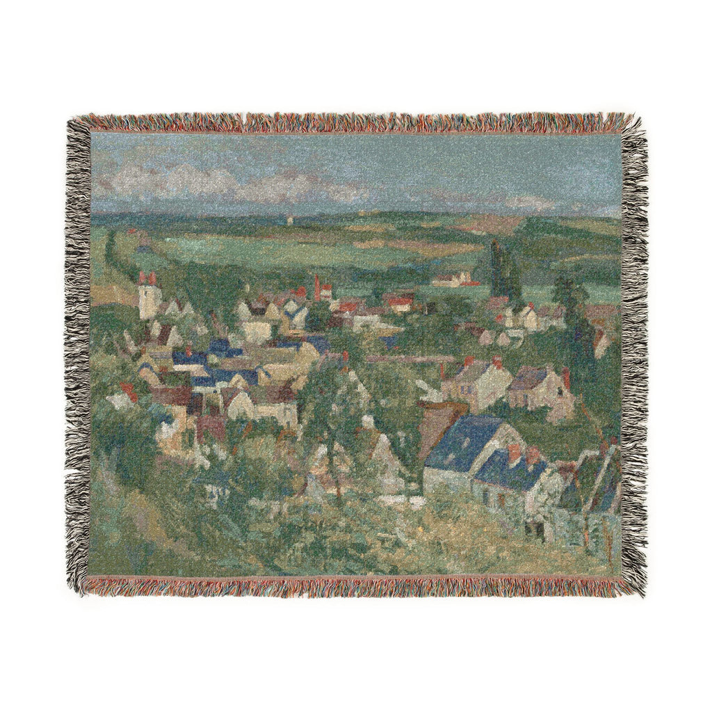 Paul Cezanne - Auvers, Panoramic View | Woven Tapestry Blanket