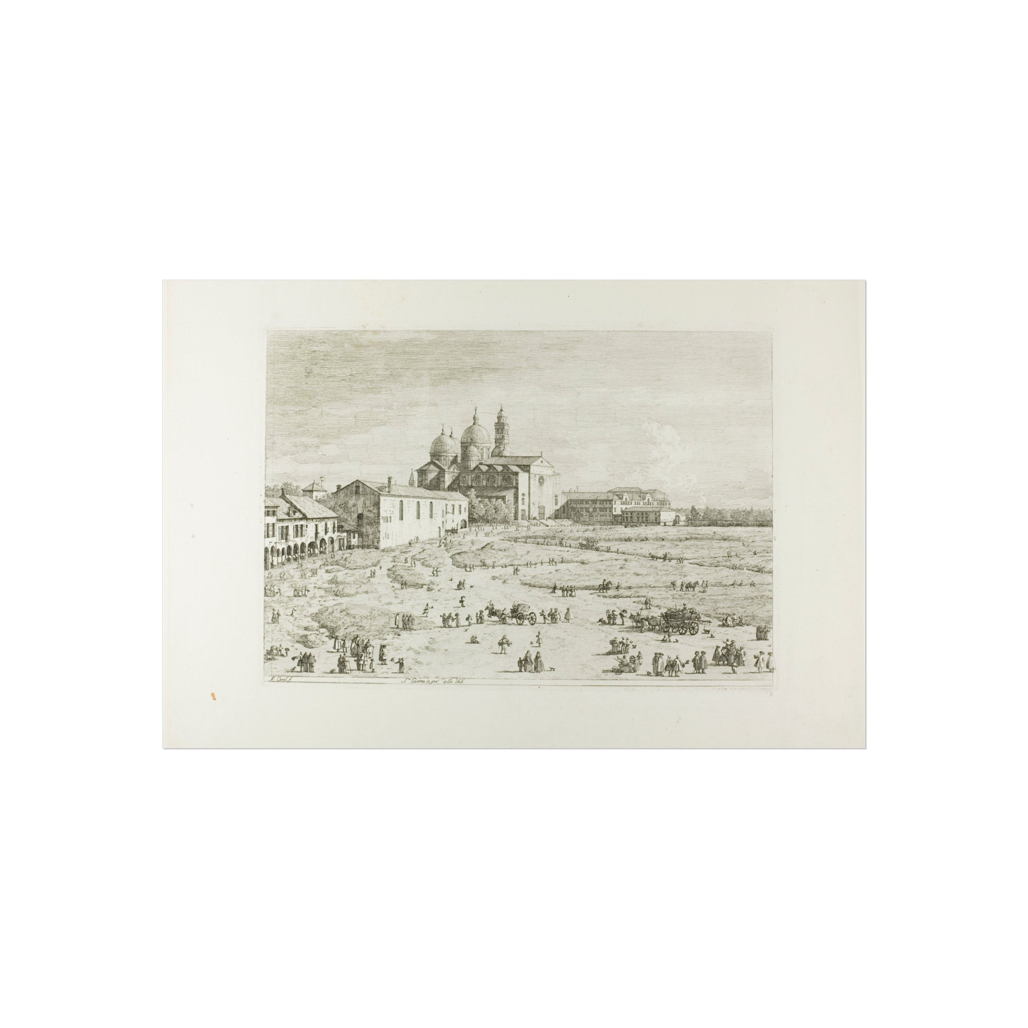 Canaletto - S. Giustina in prà della Vale, from Vedute | Fine Art Poster