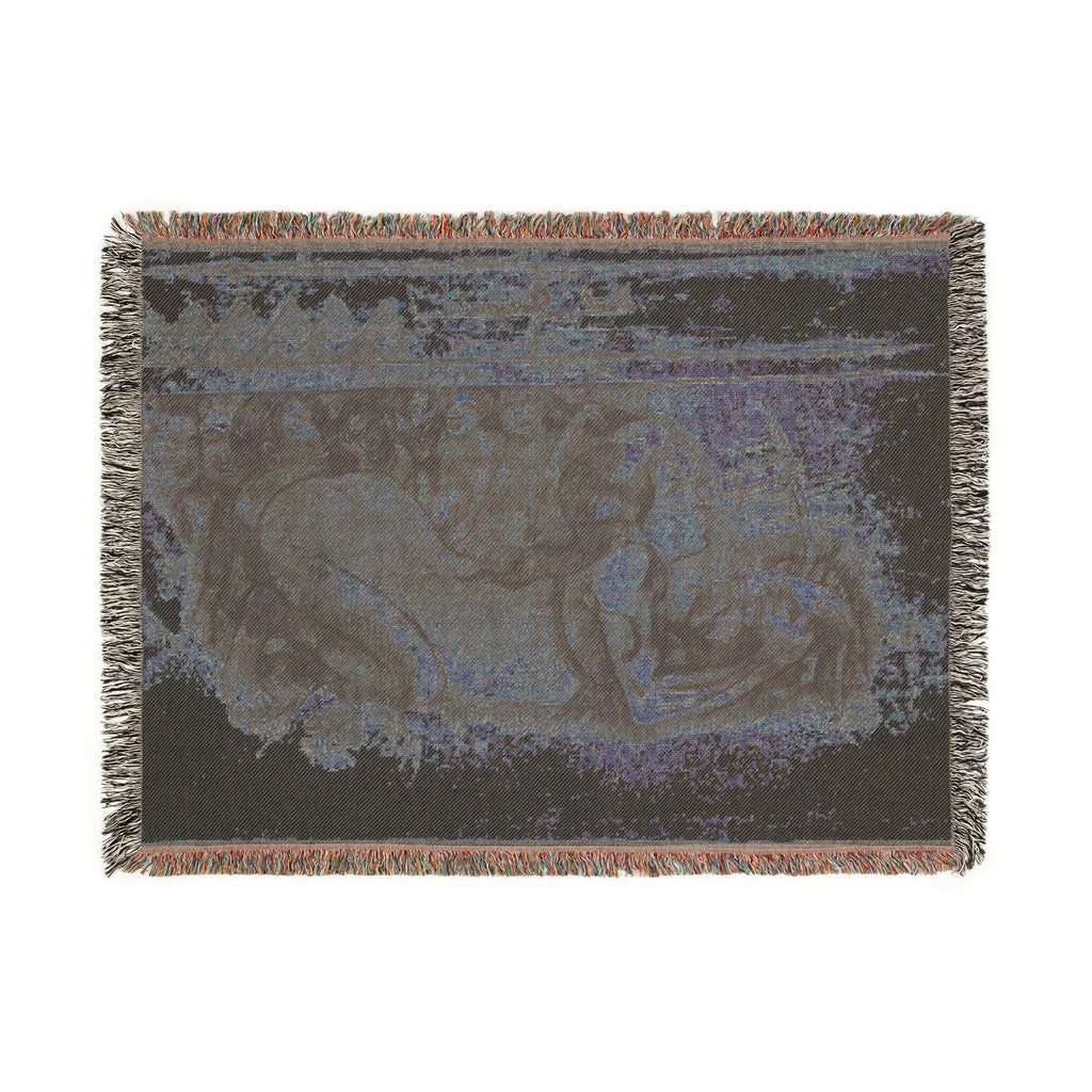 Paul Gauguin - Woman with a Cat | Woven Tapestry Blanket