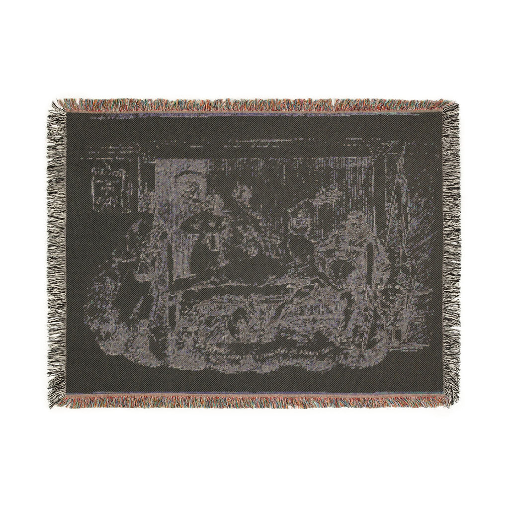 Jacques Louis David - Loveless Disarming Himself | Woven Tapestry Blanket