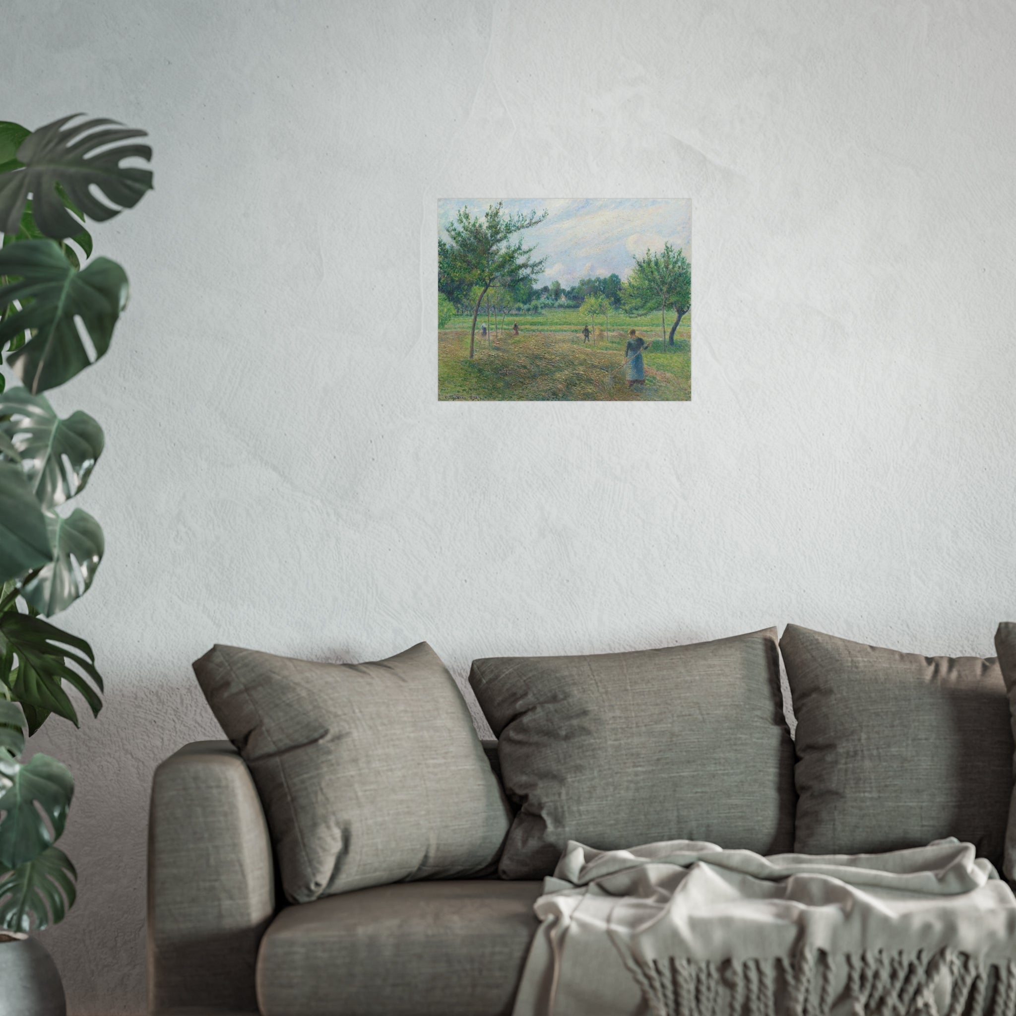 Camille Pissarro - Haymaking at Éragny | Fine Art Poster