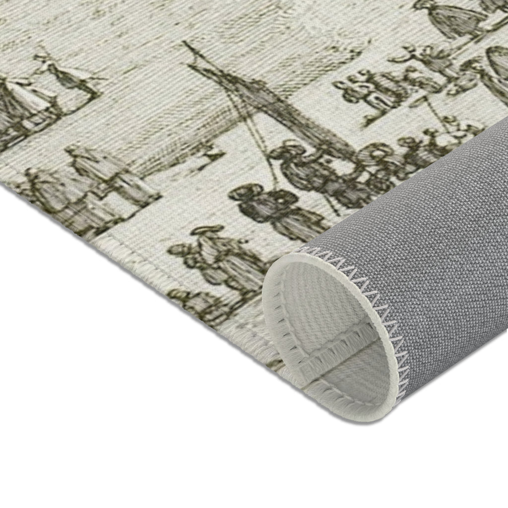 Canaletto - Prà della Valle, from Vedute | Area Rug